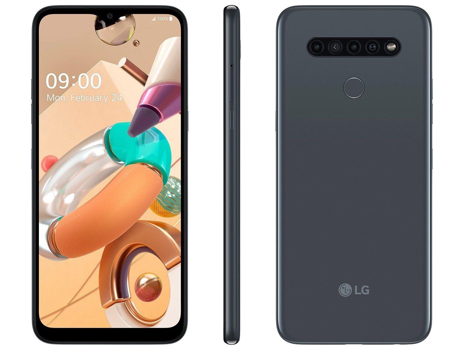 Smartphone LG K41S 32GB Titânio 4G Octa-Core 3GB RAM 6,55” Câm. Quádrupla + Selfie 8MP