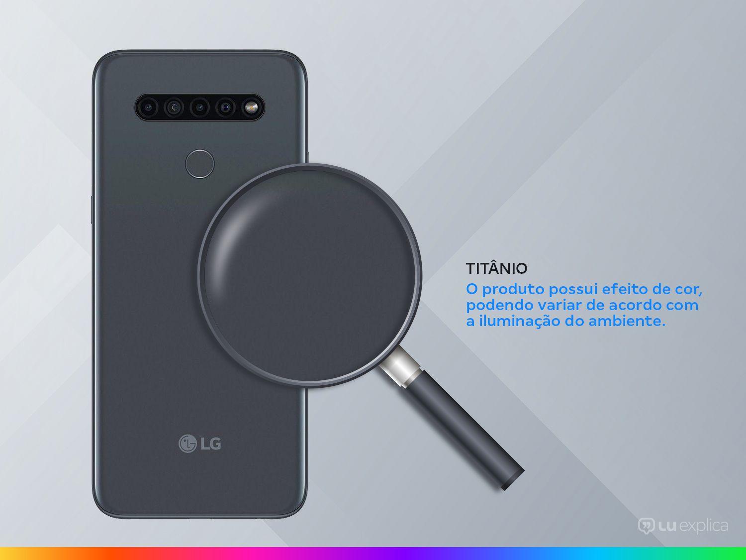 Smartphone LG K41S 32GB Titânio 4G Octa-Core 3GB RAM 6,55” Câm. Quádrupla + Selfie 8MP