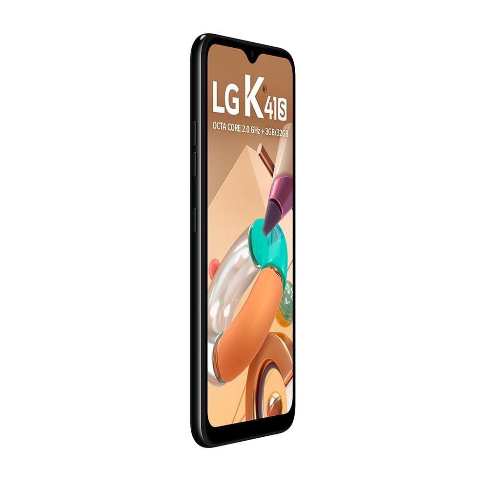 Smartphone LG K41S LMK410BMW, Preto, Tela 6.55”, 4G+WiFi, Android, Câm