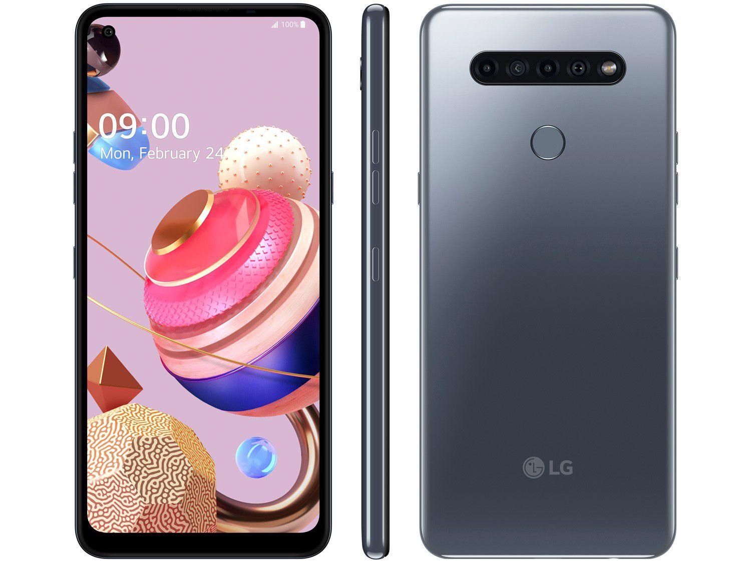 Smartphone LG K51S 64GB Titânio 4G Octa-Core - 3GB RAM 6,55” Câm ...
