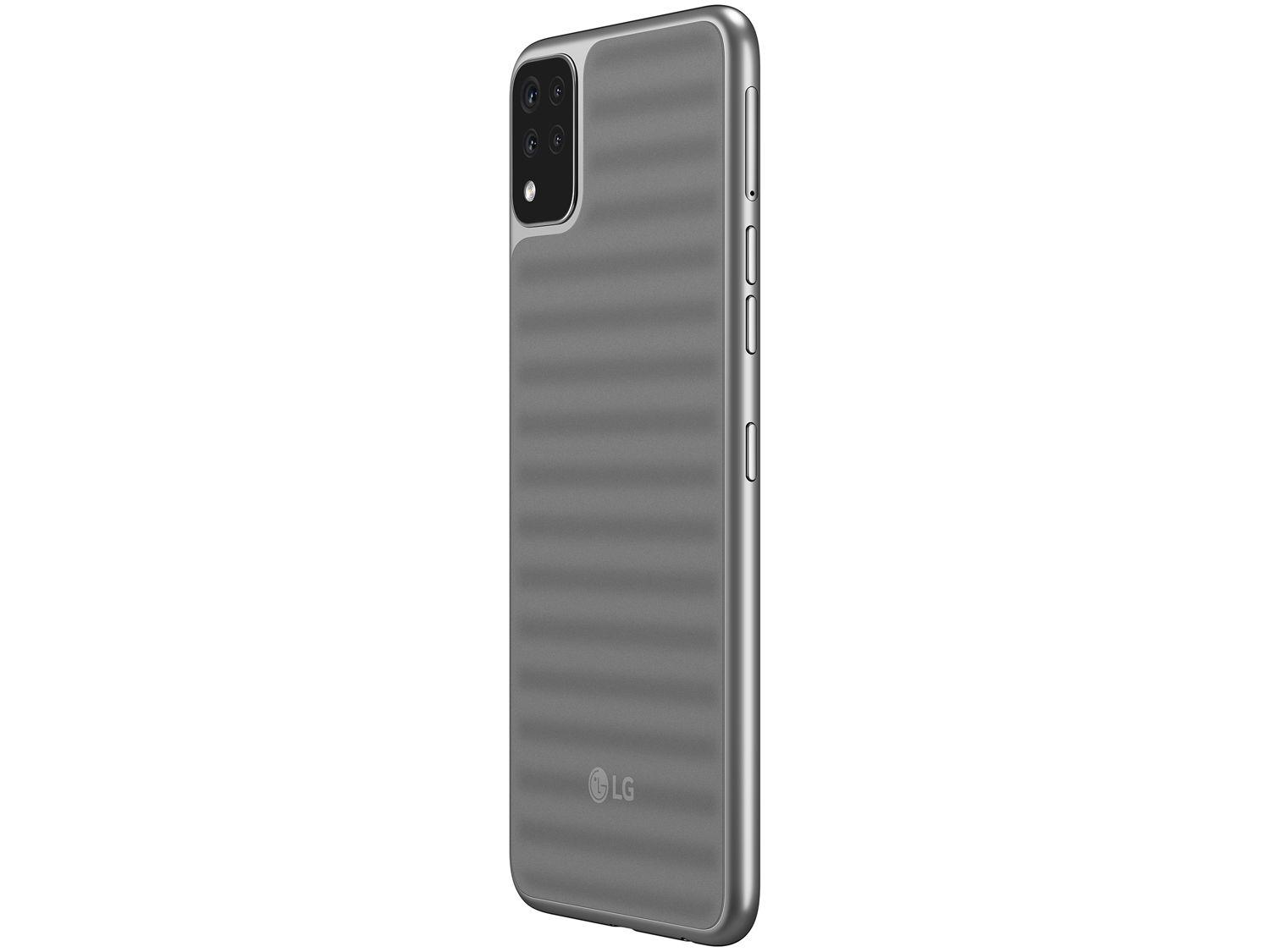 Smartphone LG K52 64GB Cinza 4G Octa-Core 3GB RAM Tela 6,6” Câm. Quádrupla + Selfie 8MP Dual Chip