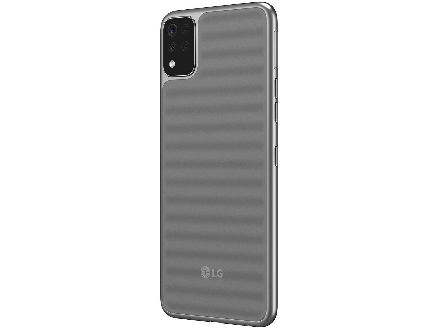 Smartphone LG K52 64GB Cinza 4G Octa-Core 3GB RAM Tela 6,6” Câm. Quádrupla + Selfie 8MP Dual Chip