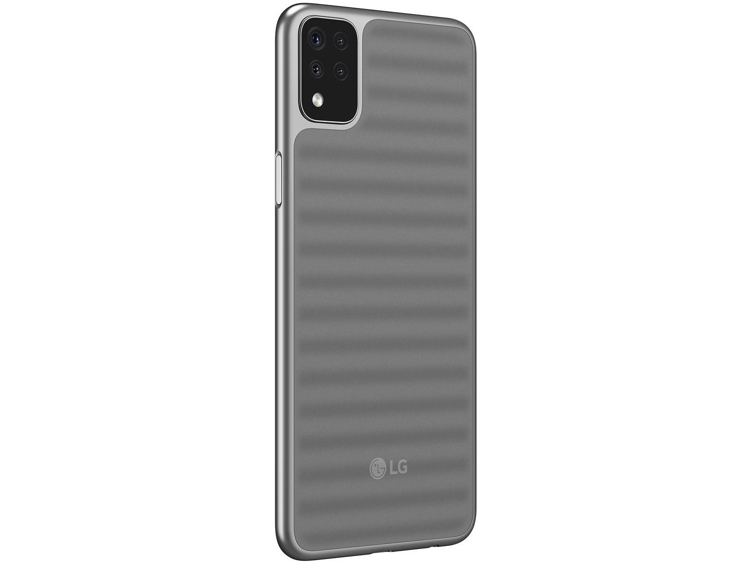 Smartphone LG K52 64GB Cinza 4G Octa-Core 3GB RAM Tela 6,6” Câm. Quádrupla + Selfie 8MP Dual Chip