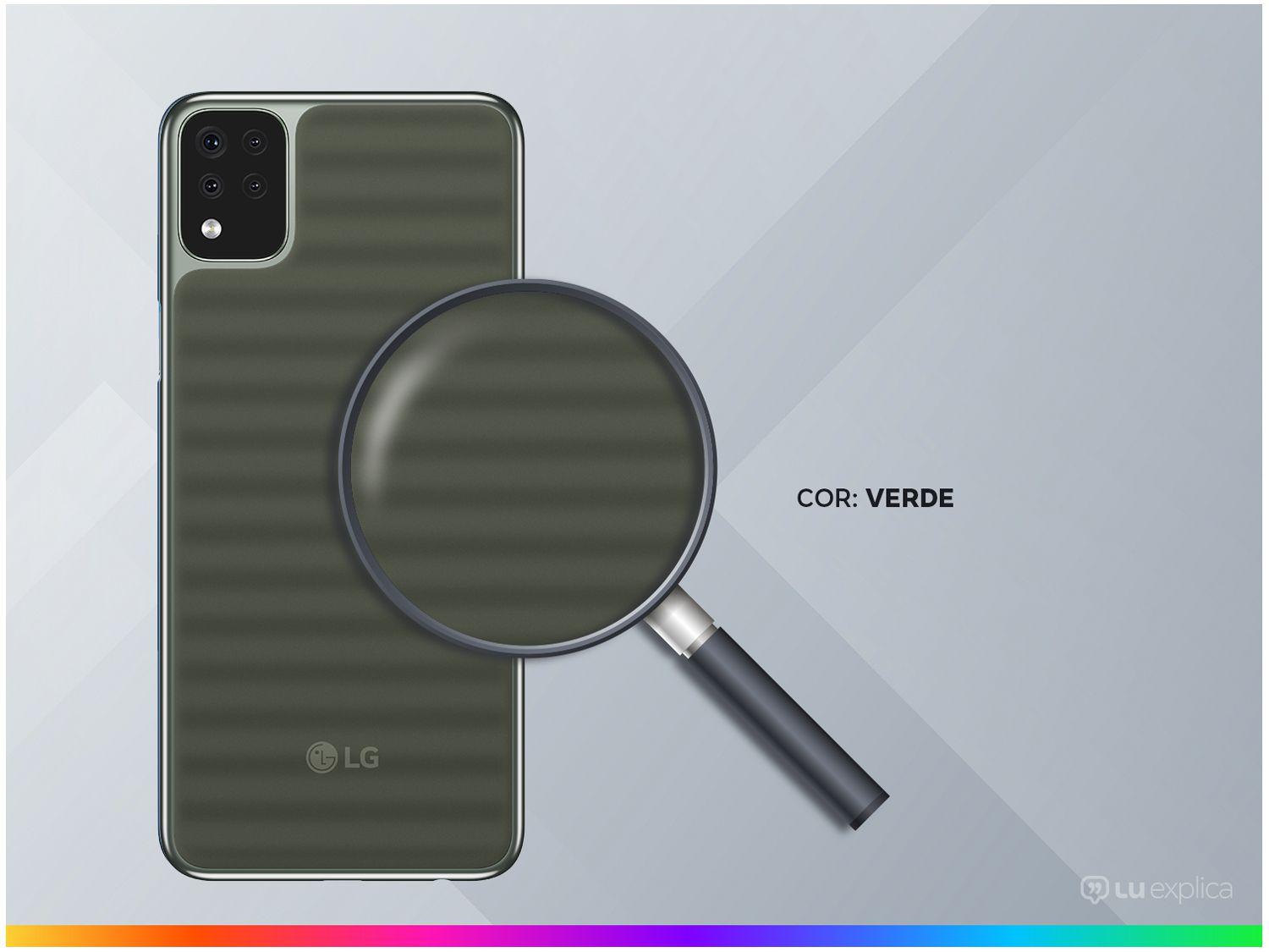 Smartphone LG K52 64GB Verde 4G Octa-Core 3GB RAM Tela 6,6” Câm. Quádrupla + Selfie 8MP Dual Chip