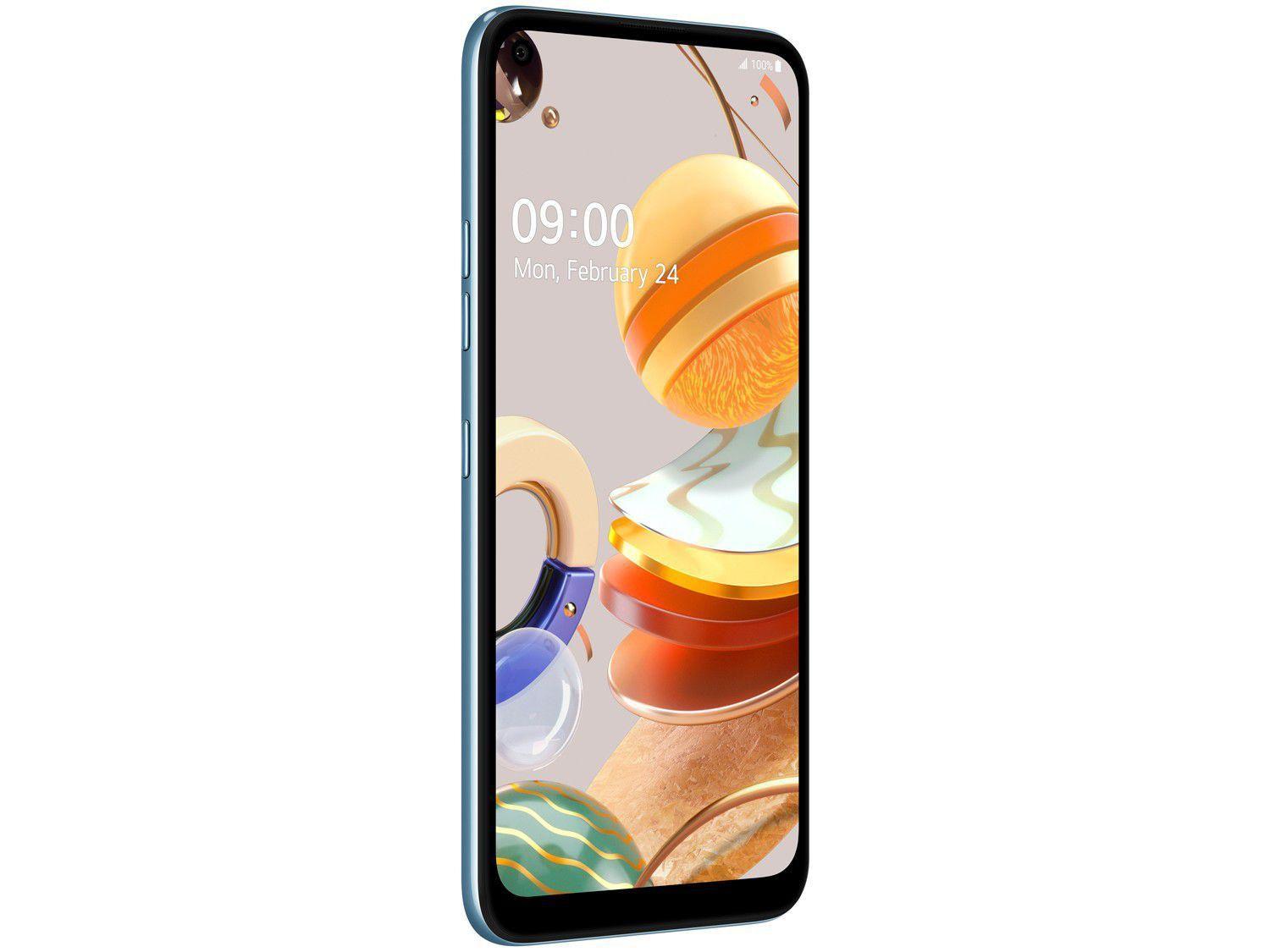 Smartphone LG K61 128GB Branco 4G Octa-Core - 4GB RAM 6,53” Câm. Quádrupla + Selfie 16MP