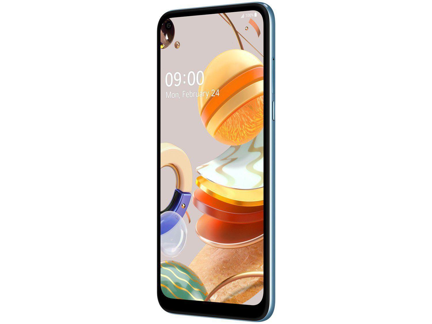 Smartphone LG K61 128GB Branco 4G Octa-Core - 4GB RAM 6,53” Câm. Quádrupla + Selfie 16MP