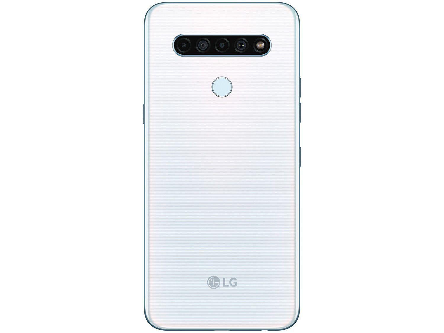 Smartphone LG K61 128GB Branco 4G Octa-Core - 4GB RAM 6,53” Câm. Quádrupla + Selfie 16MP
