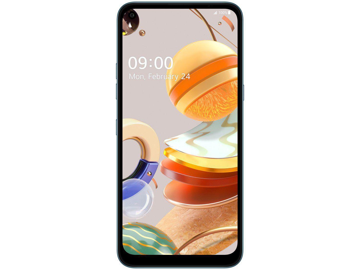 Smartphone LG K61 128GB Branco 4G Octa-Core - 4GB RAM 6,53” Câm. Quádrupla + Selfie 16MP