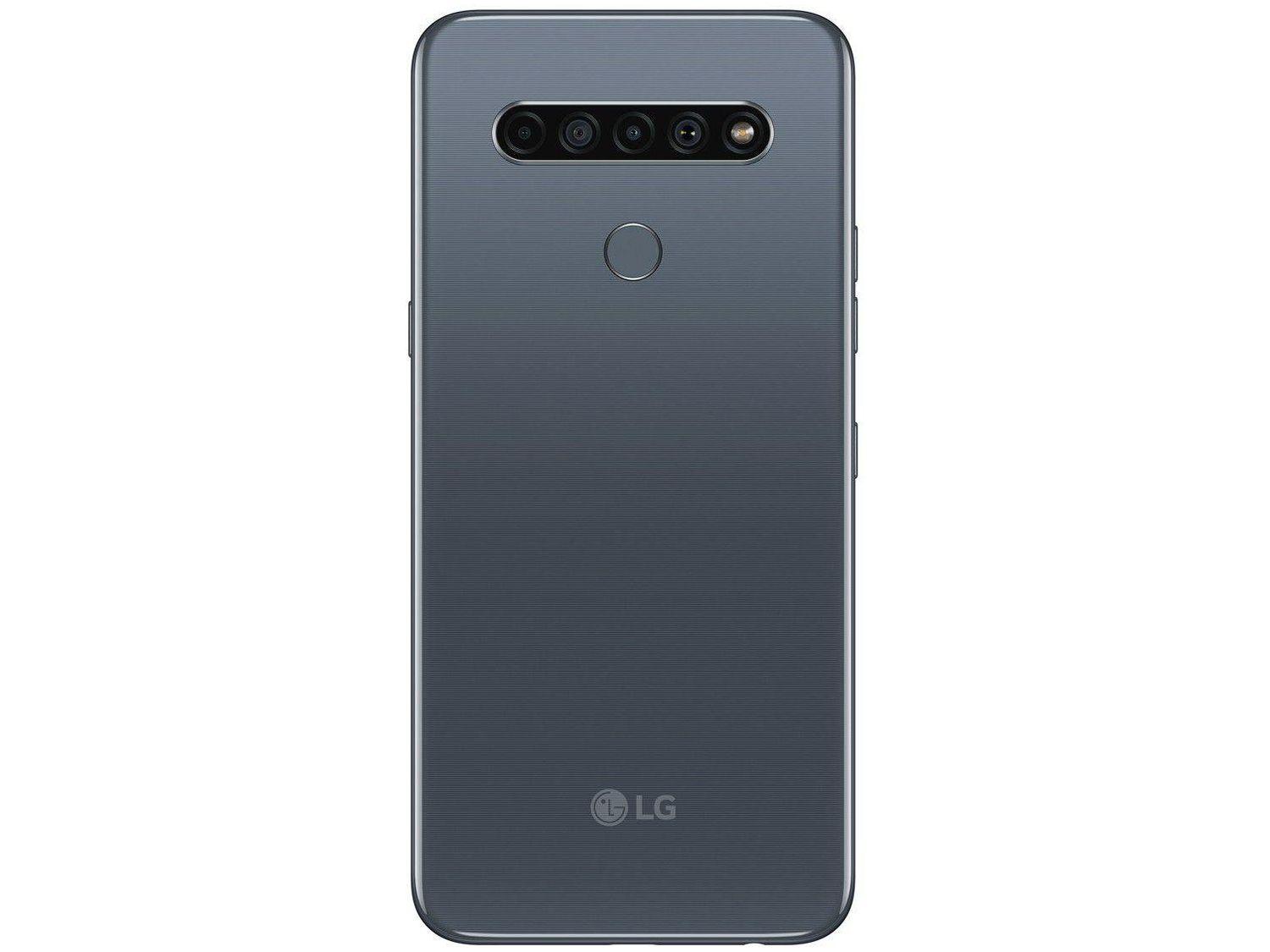 Smartphone LG K61 128GB Titânio 4G Octa-Core - 4GB RAM 6,53” Câm. Quádrupla + Selfie 16MP