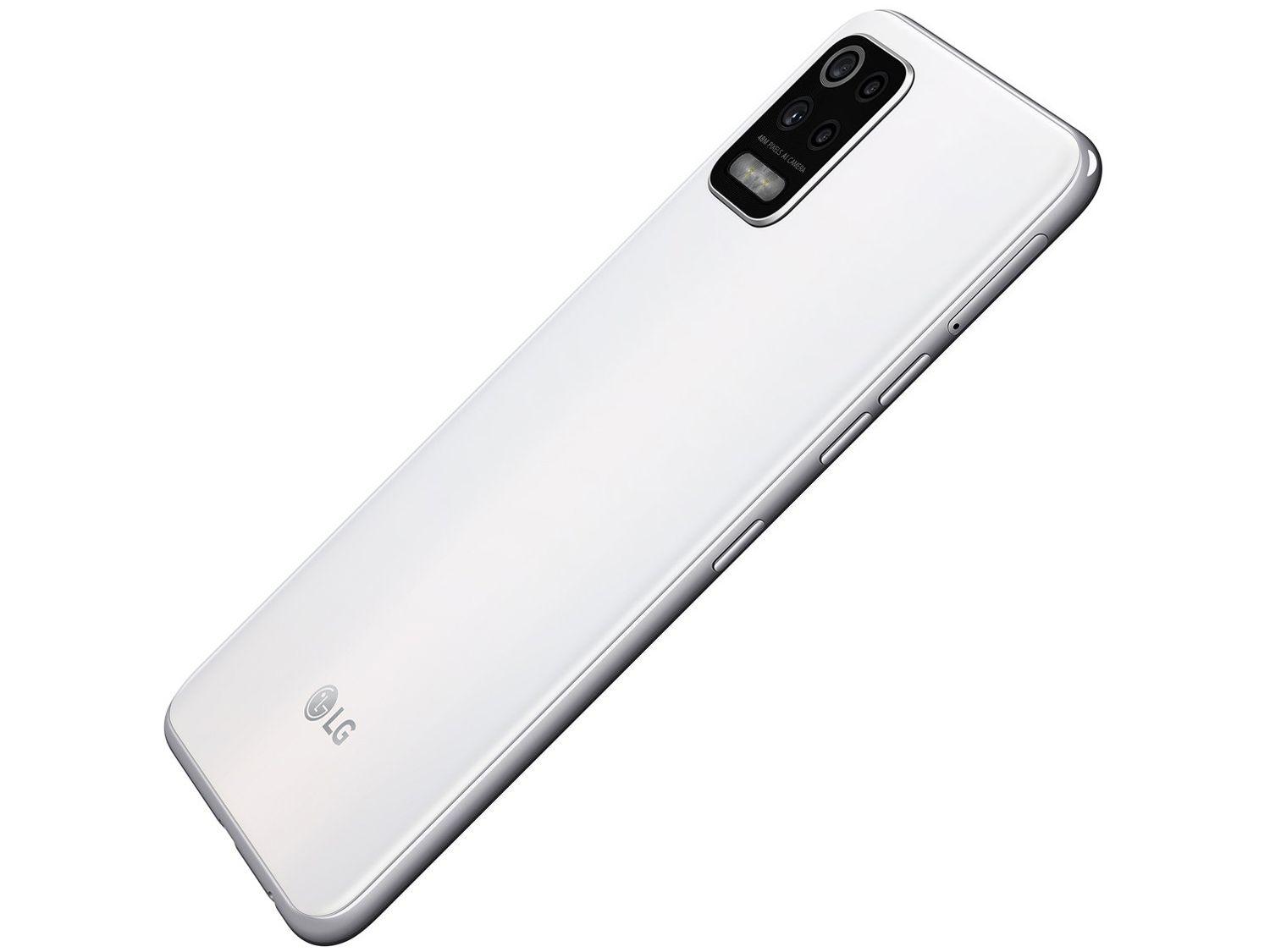 Smartphone LG K62+ 128GB Branco 4G Octa-Core - 4GB RAM Tela 6,59” Câm. Quádrupla + Selfie 28MP
