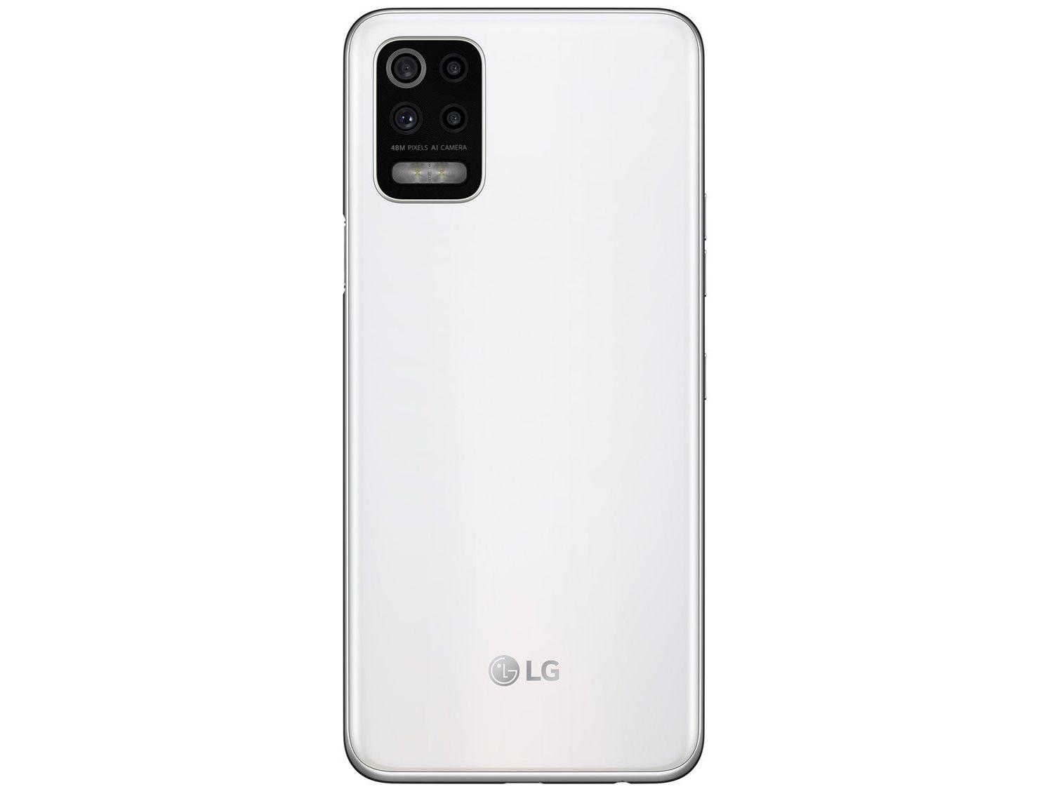 Smartphone LG K62+ 128GB Branco 4G Octa-Core - 4GB RAM Tela 6,59” Câm. Quádrupla + Selfie 28MP