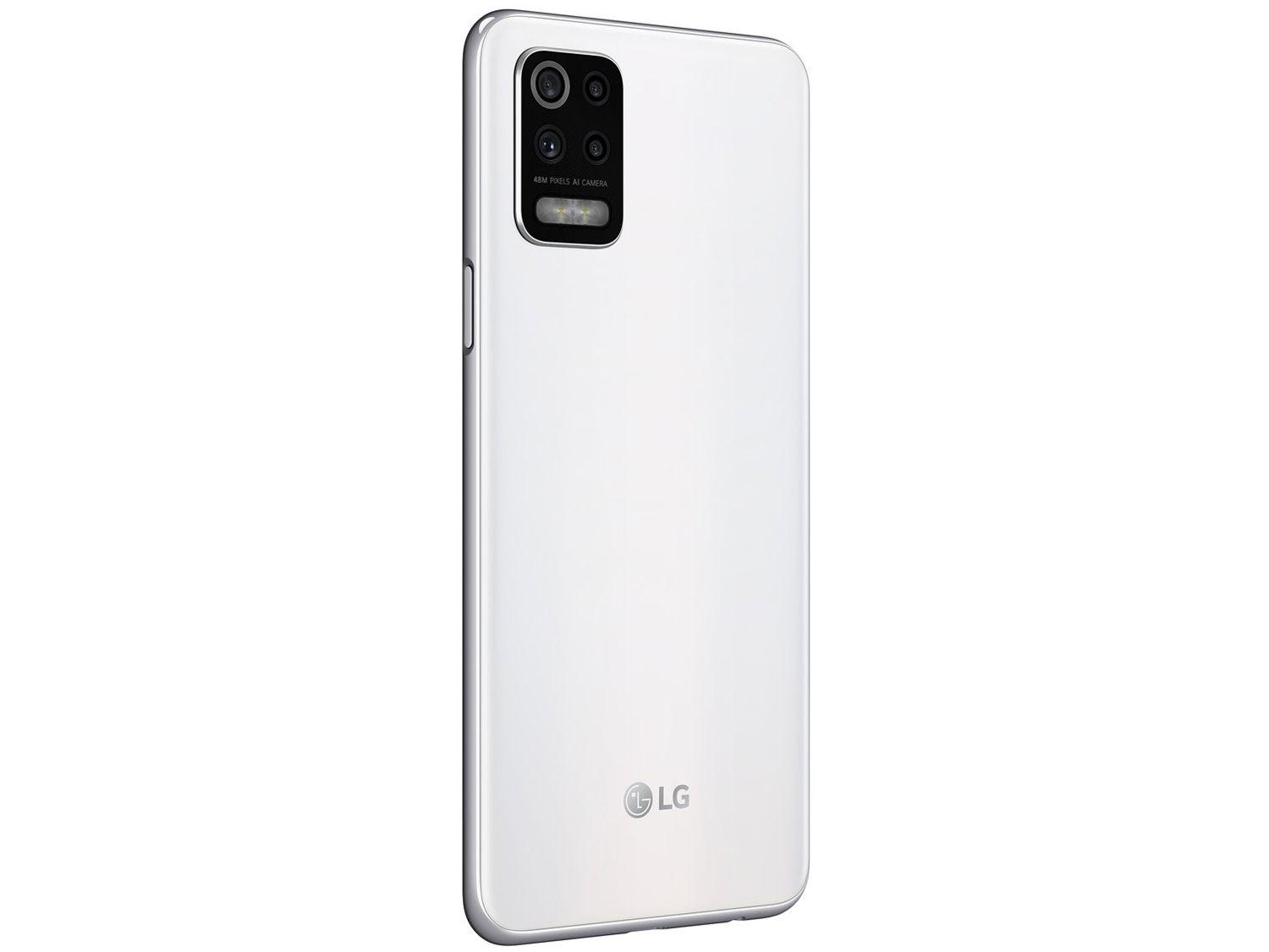 Smartphone LG K62+ 128GB Branco 4G Octa-Core - 4GB RAM Tela 6,59” Câm. Quádrupla + Selfie 28MP