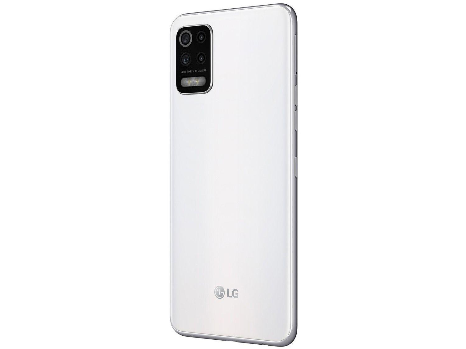 Smartphone LG K62+ 128GB Branco 4G Octa-Core - 4GB RAM Tela 6,59” Câm. Quádrupla + Selfie 28MP