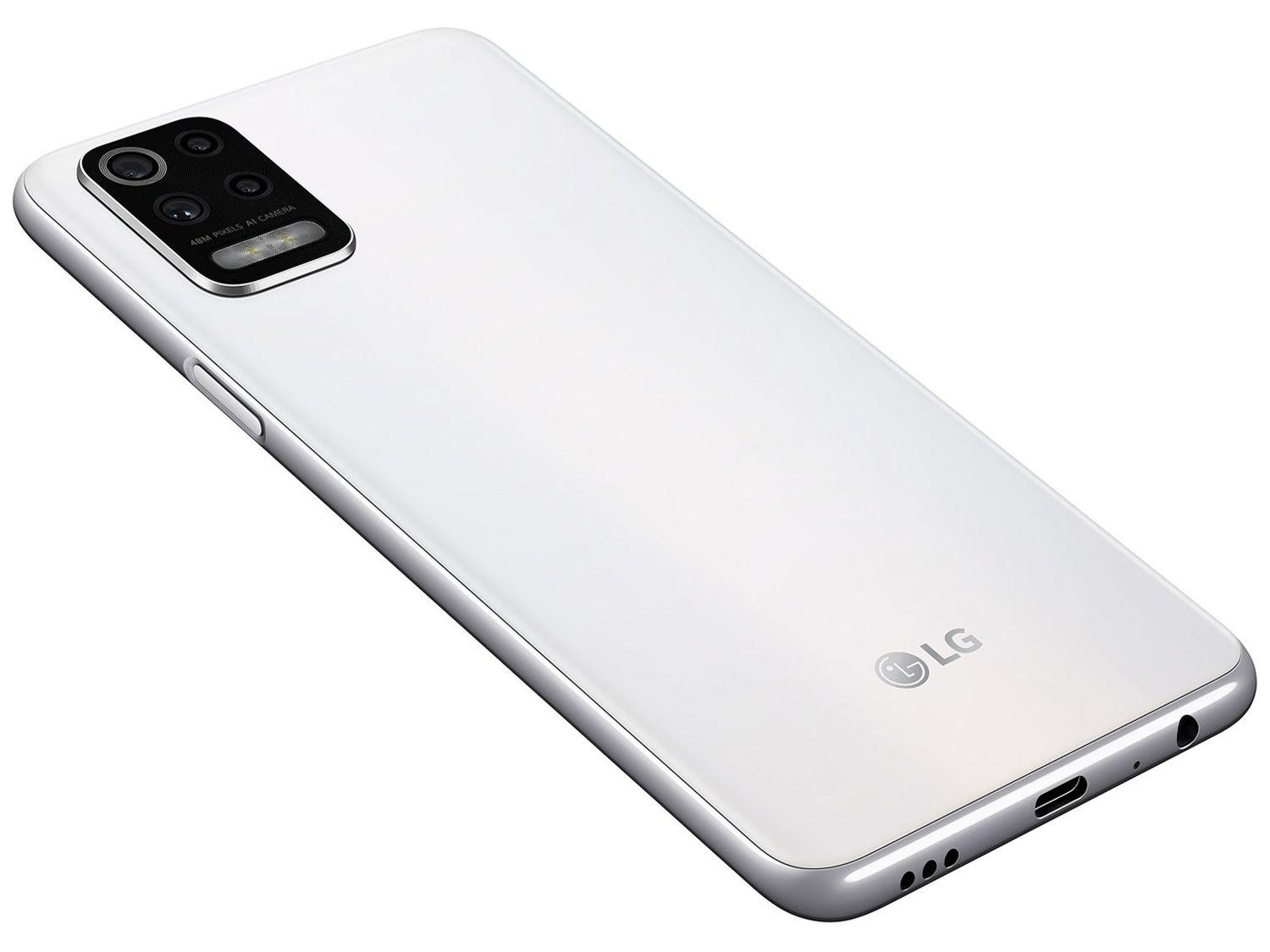 Smartphone LG K62+ 128GB Branco 4G Octa-Core - 4GB RAM Tela 6,59” Câm. Quádrupla + Selfie 28MP