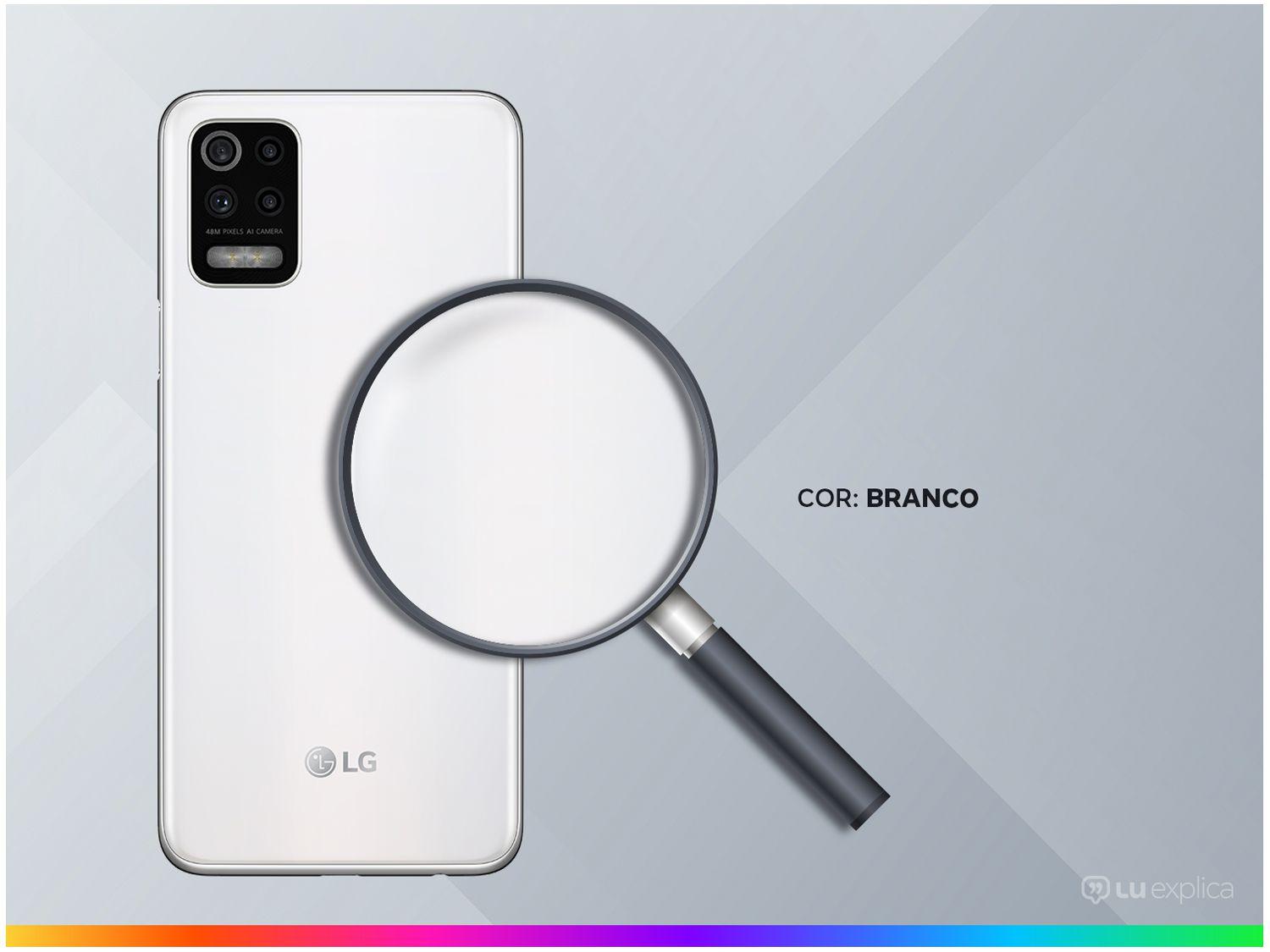 Smartphone LG K62+ 128GB Branco 4G Octa-Core - 4GB RAM Tela 6,59” Câm. Quádrupla + Selfie 28MP