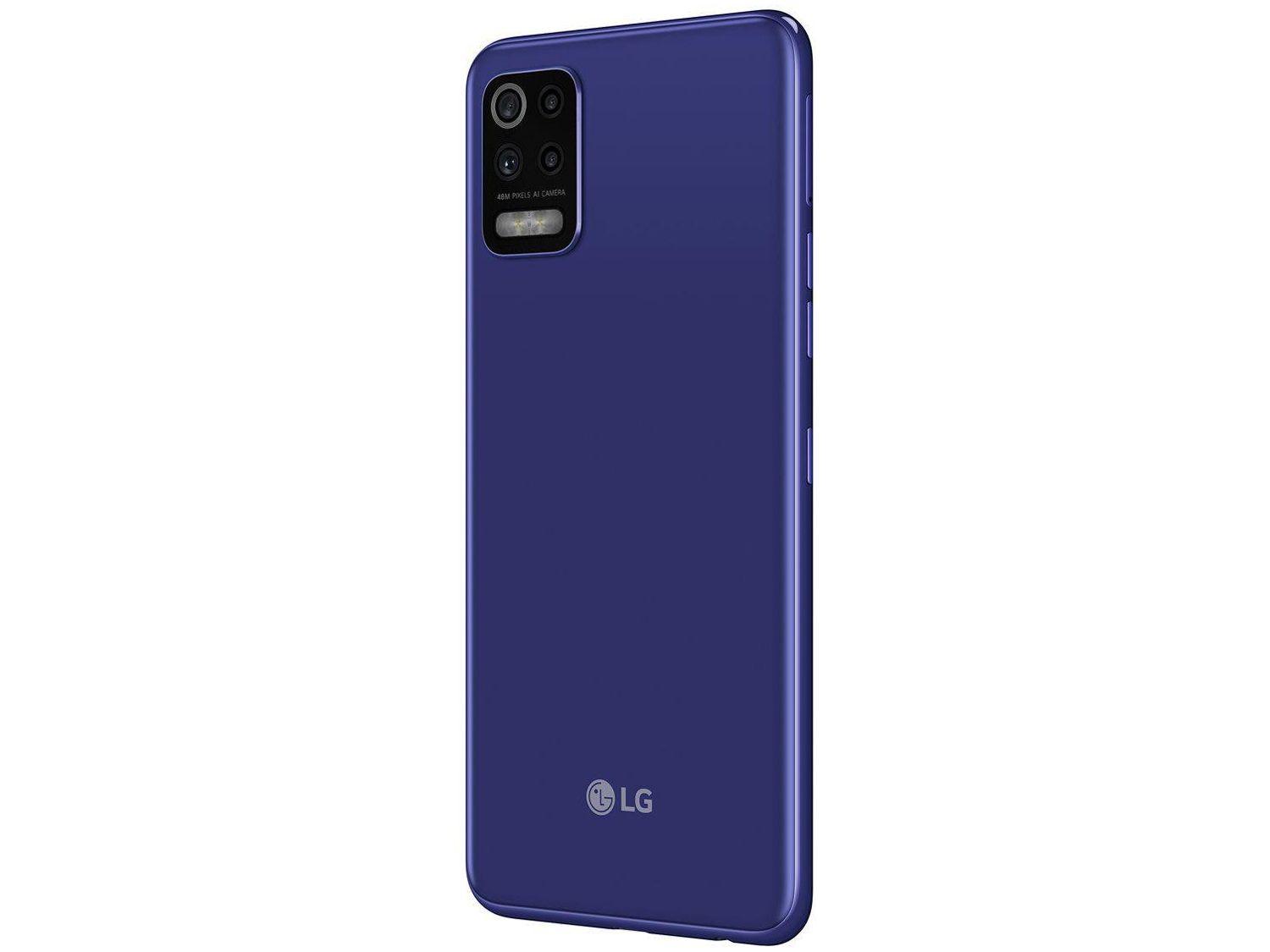 Smartphone LG K62 64GB Azul 4G Octa-Core 4GB RAM Tela 6,59” Câm. Quádrupla + Selfie 13MP