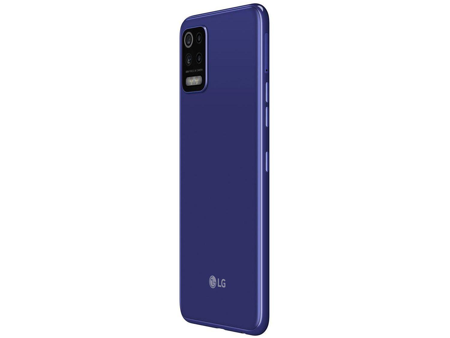 Smartphone LG K62 64GB Azul 4G Octa-Core 4GB RAM Tela 6,59” Câm. Quádrupla + Selfie 13MP