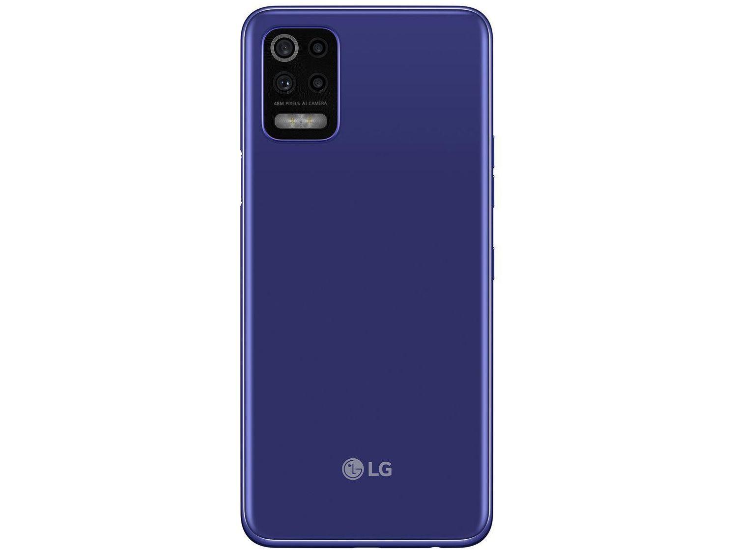 Smartphone LG K62 64GB Azul 4G Octa-Core 4GB RAM Tela 6,59” Câm. Quádrupla + Selfie 13MP