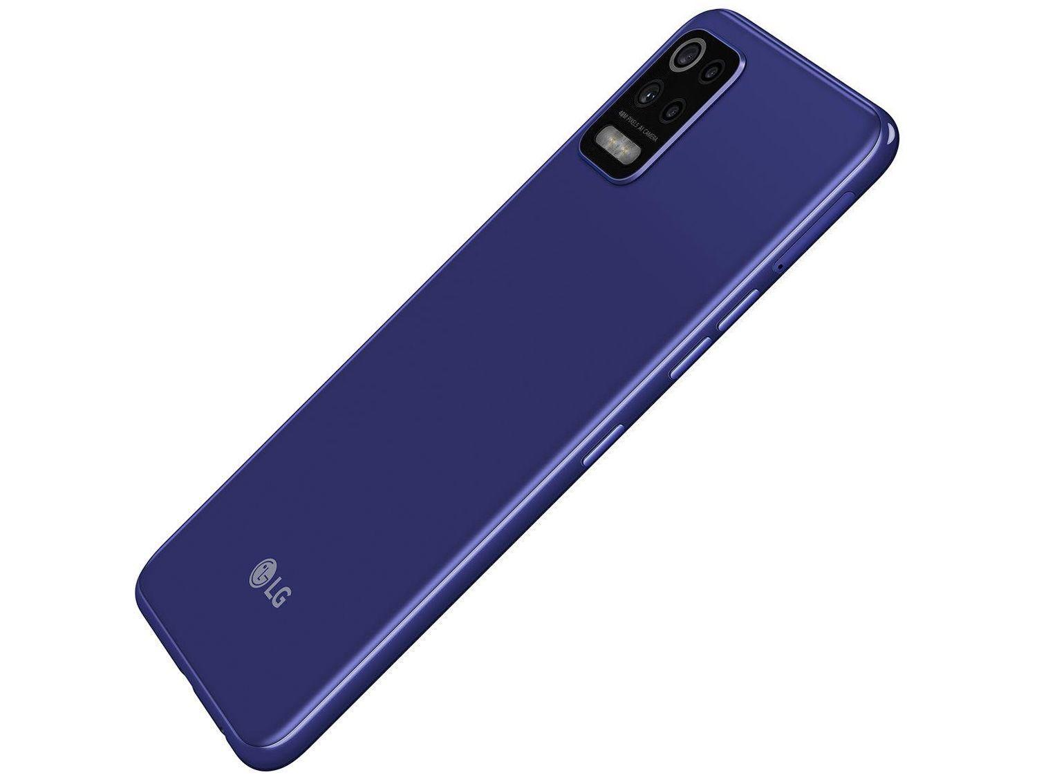Smartphone LG K62 64GB Azul 4G Octa-Core 4GB RAM Tela 6,59” Câm. Quádrupla + Selfie 13MP