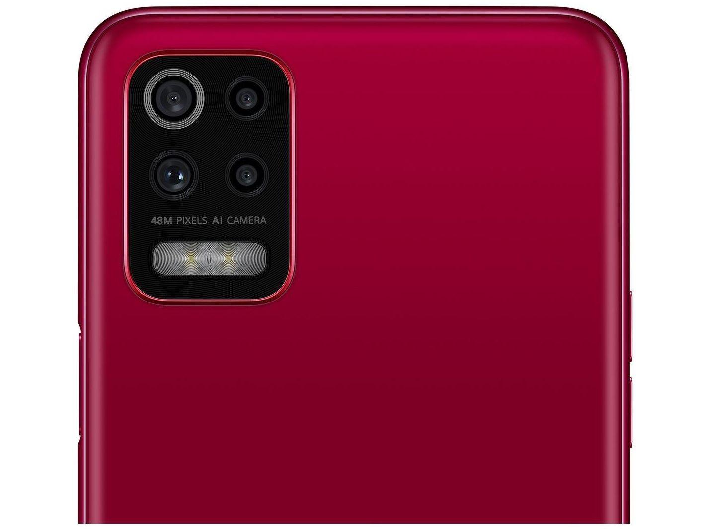 Smartphone LG K62 64GB Vermelho 4G Octa-Core - 4GB RAM Tela 6,59” Câm. Quádrupla + Selfie 13MP