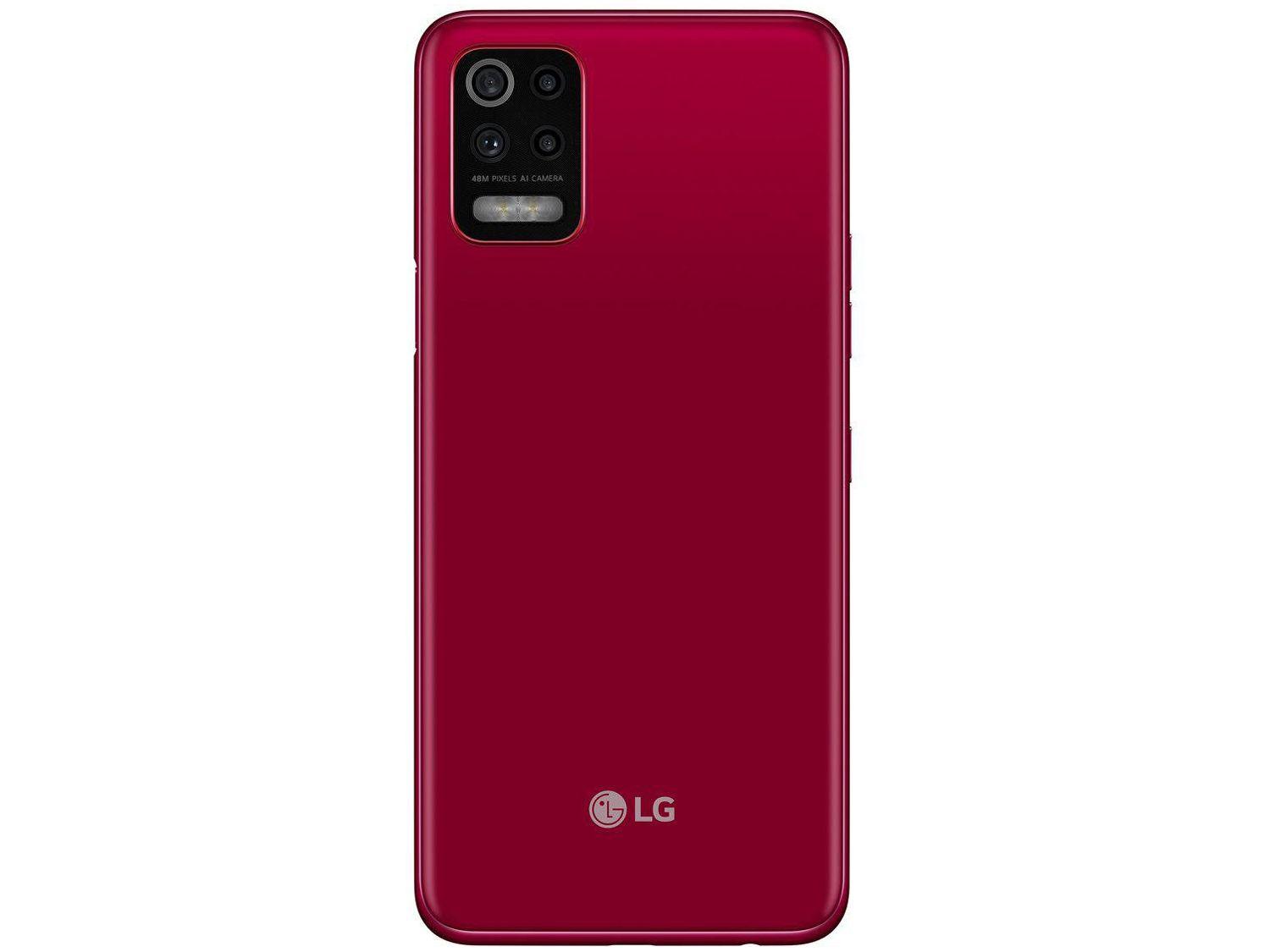 Smartphone LG K62 64GB Vermelho 4G Octa-Core - 4GB RAM Tela 6,59” Câm. Quádrupla + Selfie 13MP