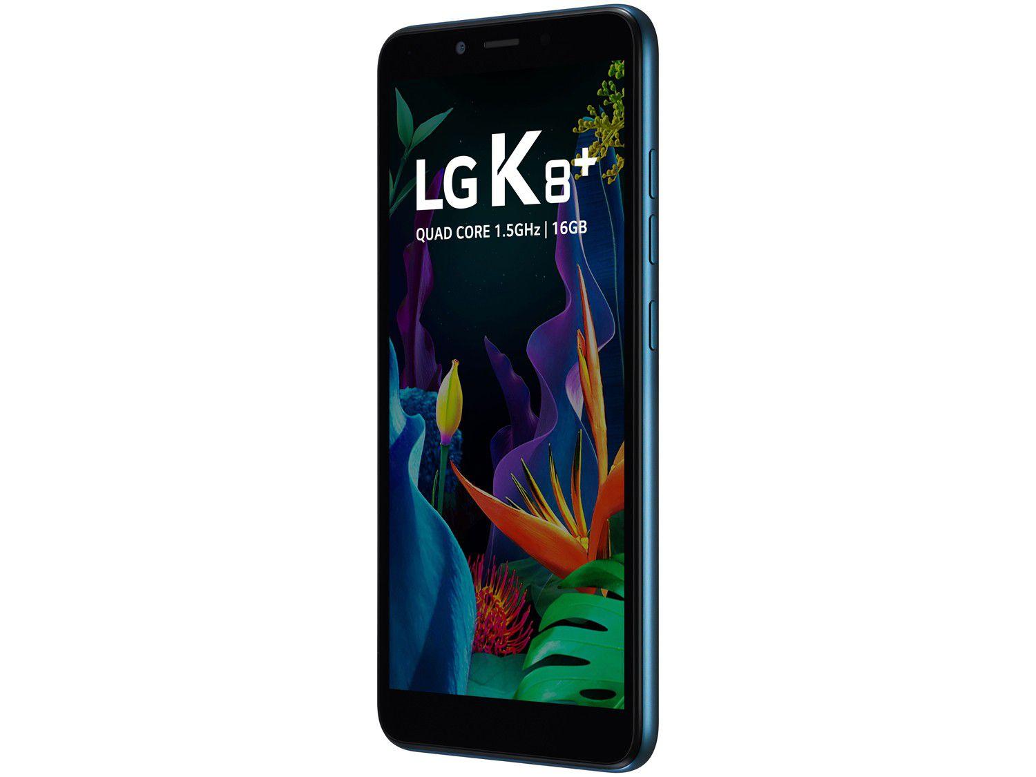 Smartphone LG K8 Plus 16GB Azul 4G Quad-Core 1GB RAM 5,45” Câm. 8MP + Câm. Selfie 5MP
