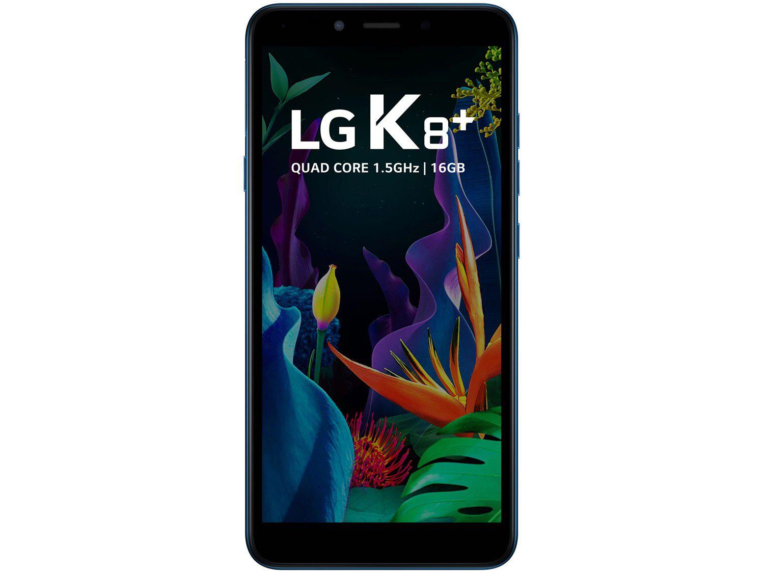 Smartphone LG K8 Plus 16GB Azul 4G Quad-Core 1GB RAM 5,45” Câm. 8MP + Câm. Selfie 5MP