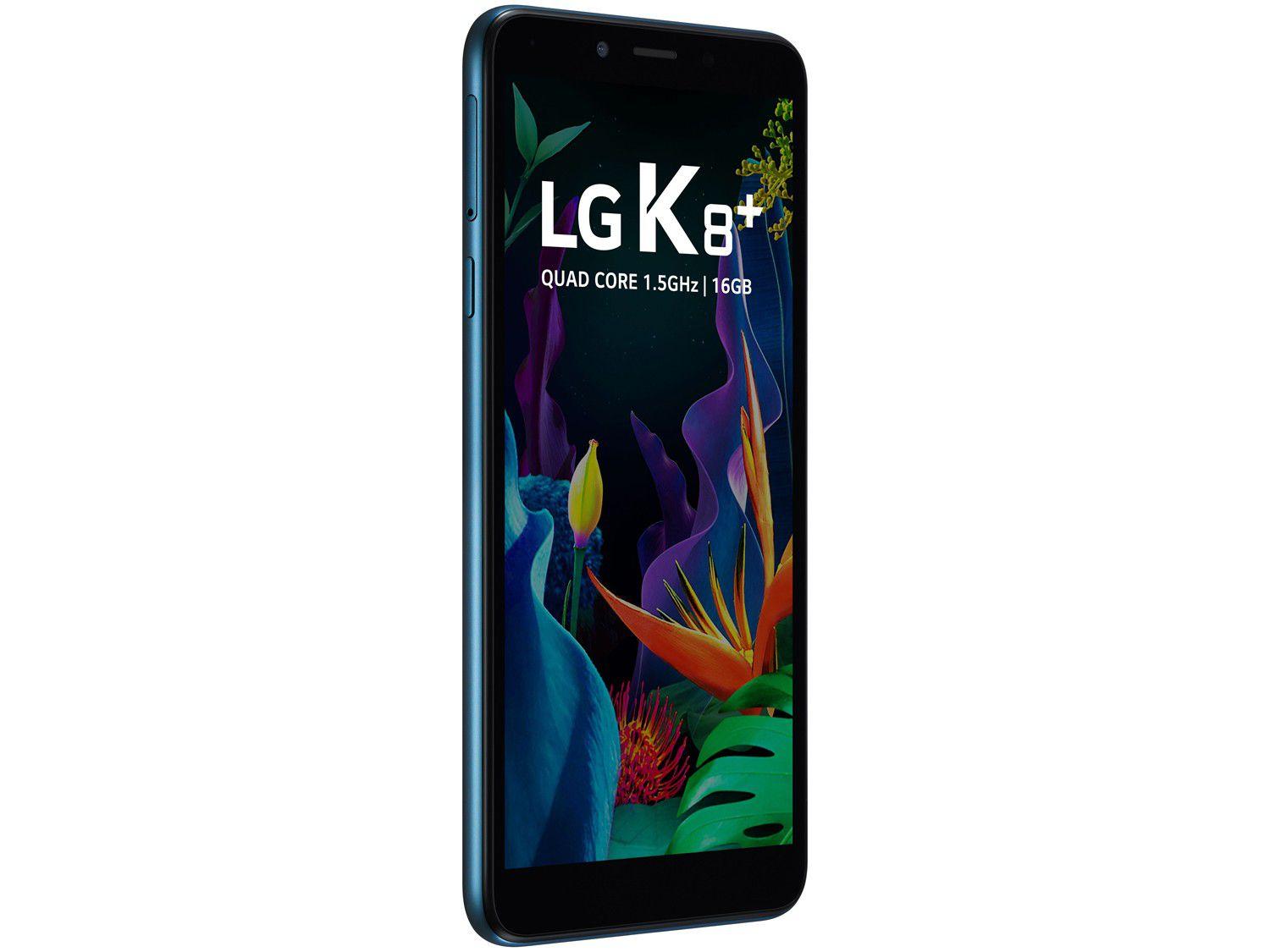 Smartphone LG K8 Plus 16GB Azul 4G Quad-Core 1GB RAM 5,45” Câm. 8MP + Câm. Selfie 5MP