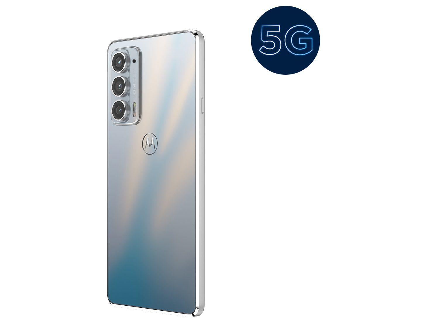 Smartphone Motorola Edge 20 128GB Branco 5G 8GB RAM Tela 6,7” Câm