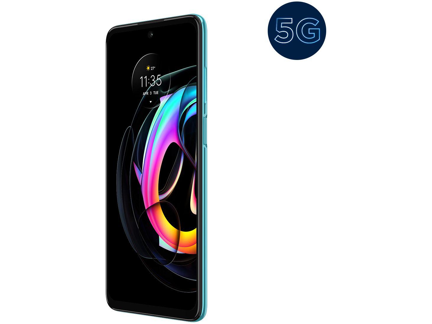 Smartphone Motorola Edge 20 Lite 128GB Verde 5G 6GB RAM Tela 6,7” Câm. Tripla + Selfie 32MP
