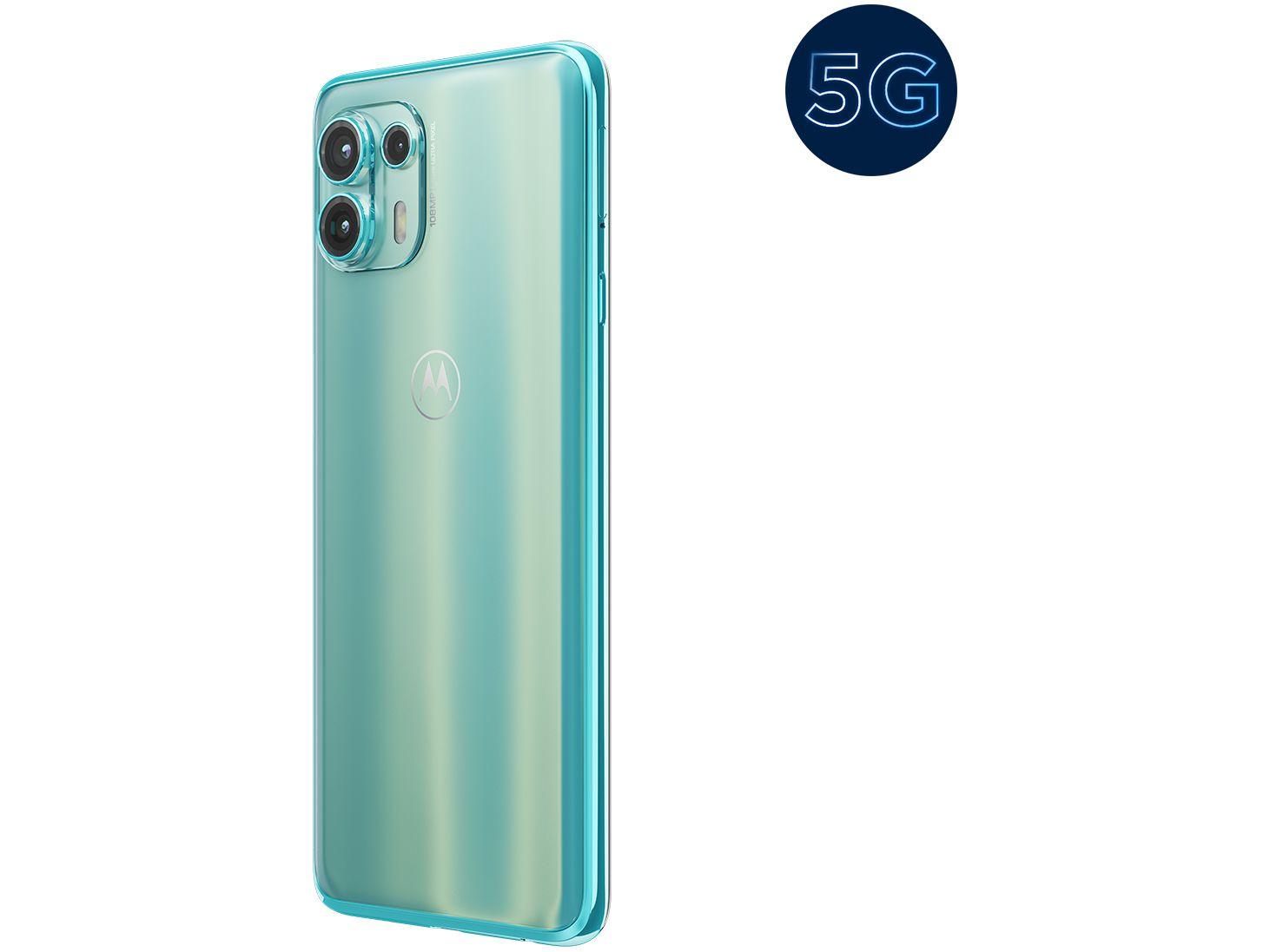 Smartphone Motorola Edge 20 Lite 128GB Verde 5G 6GB RAM Tela 6,7” Câm. Tripla + Selfie 32MP