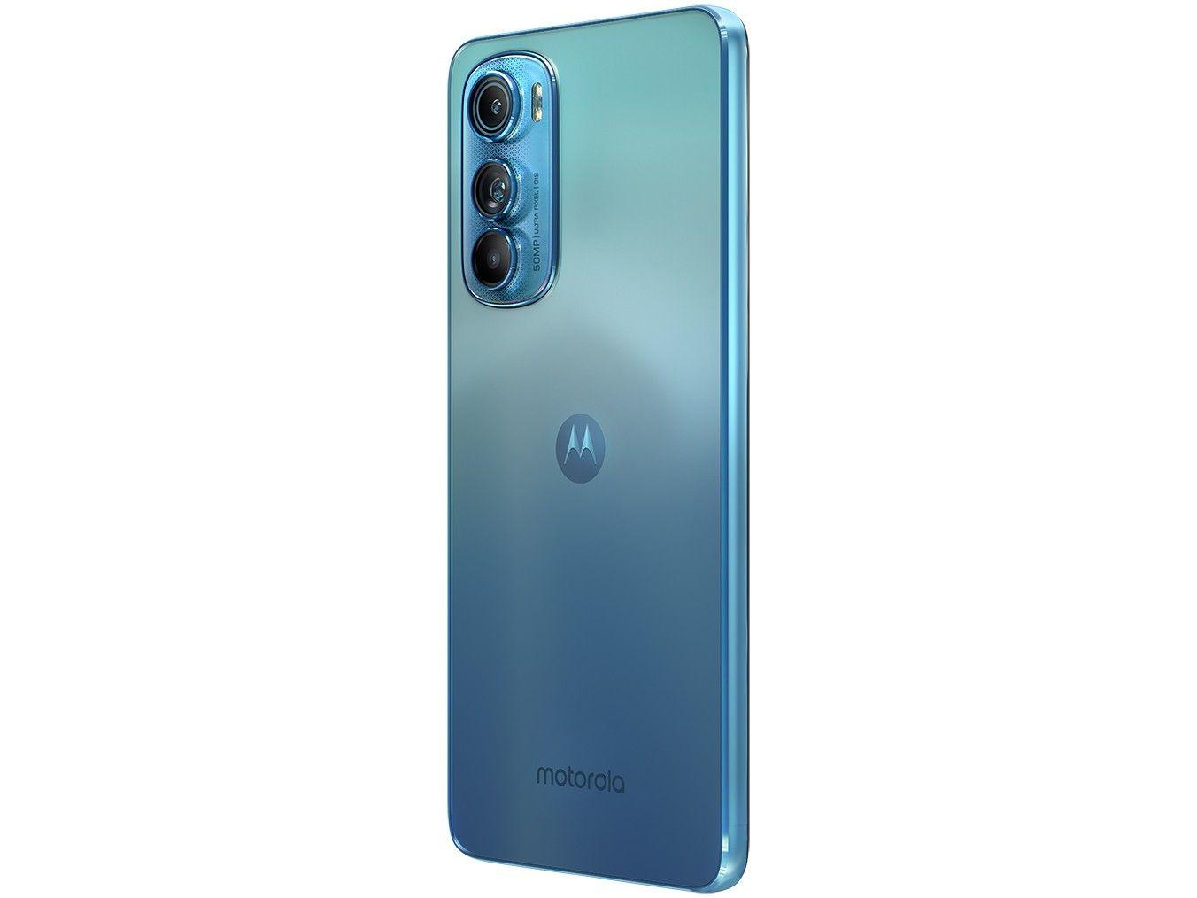 Smartphone Motorola Edge 30 256GB Azul 5G Octa-Core 8GB RAM 6,5” Câm. Tripla + Selfie 32MP