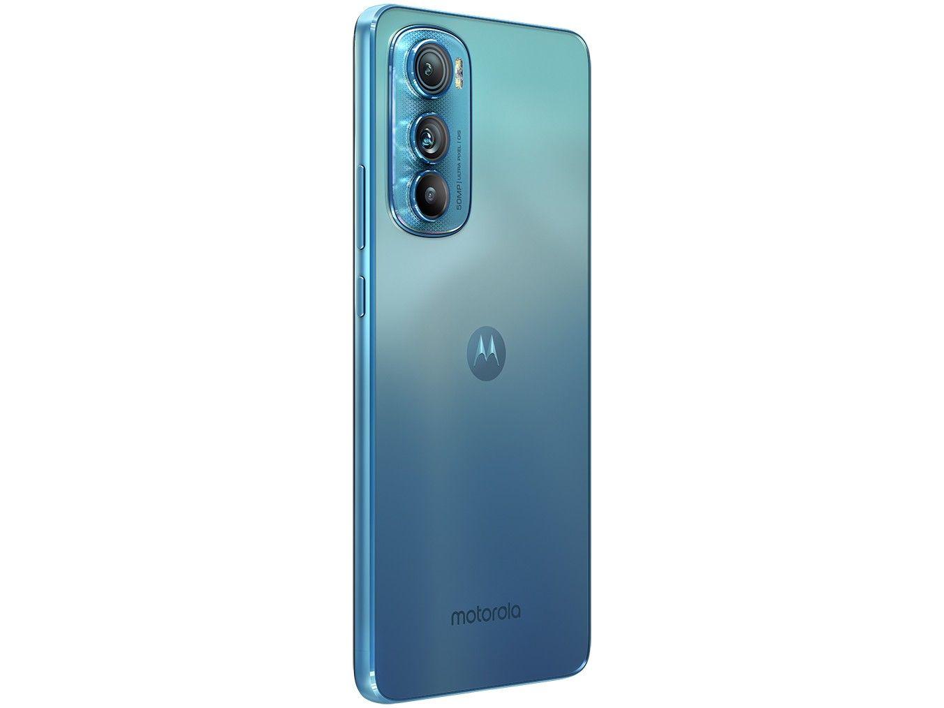 Smartphone Motorola Edge 30 256GB Azul 5G Octa-Core 8GB RAM 6,5” Câm. Tripla + Selfie 32MP