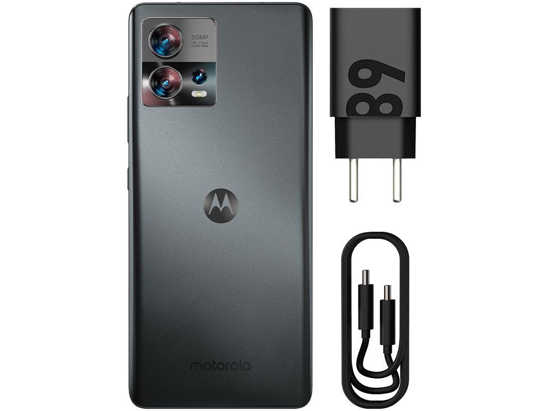 Smartphone Motorola Edge 30 Fusion 256GB Preto 5G 4GB RAM 6,6” Câm. Tripla + Selfie 32MP