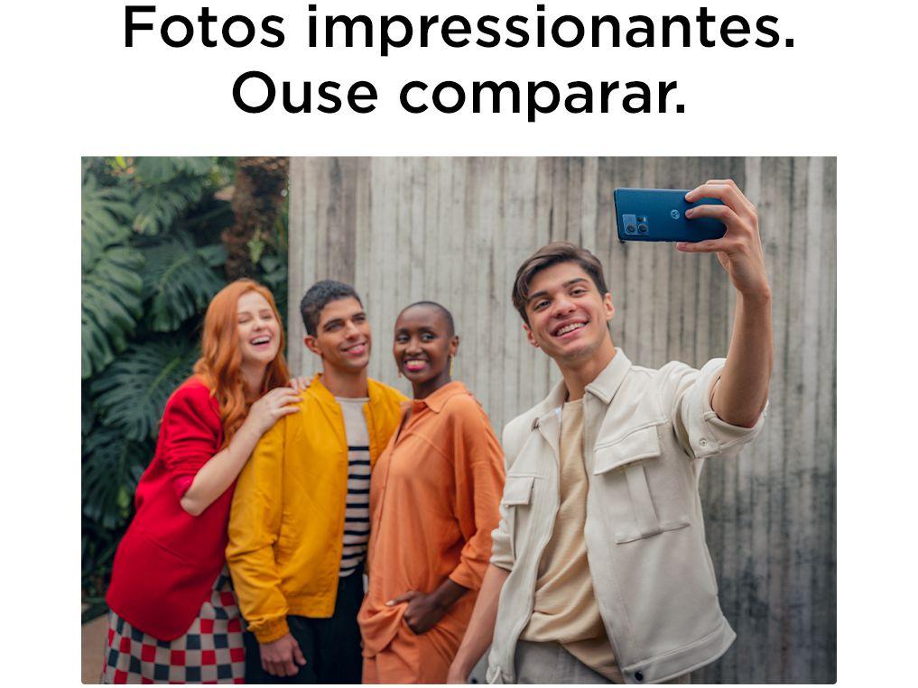 Smartphone Motorola Edge 30 Fusion 256GB Preto 5G 4GB RAM 6,6” Câm. Tripla + Selfie 32MP