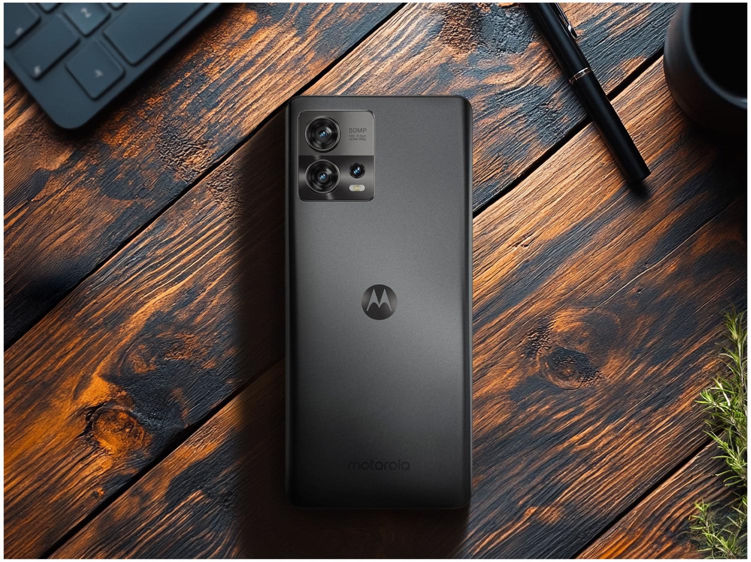 Smartphone Motorola Edge 30 Fusion 256GB Preto 5G 4GB RAM 6,6” Câm. Tripla + Selfie 32MP