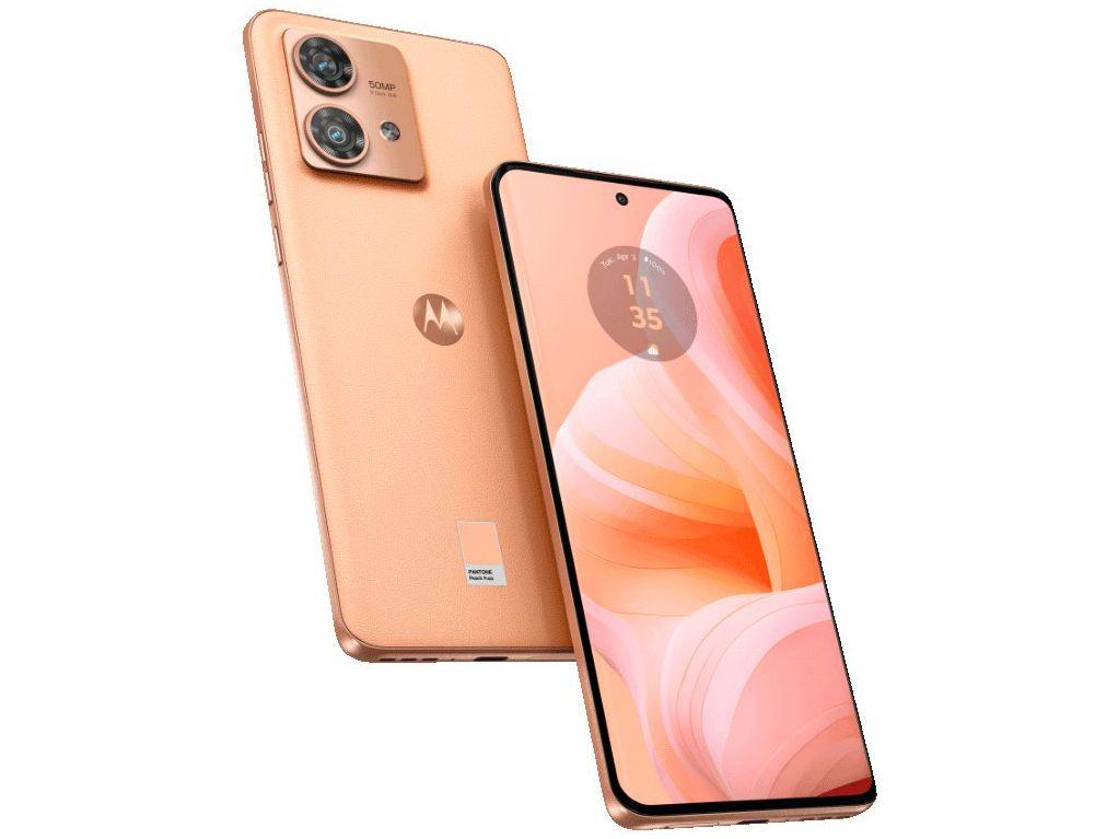 Smartphone Motorola Edge 40 Neo 256GB 5G 8GB RAM Rosa 6,55" Câm. Dupla + Selfie 32MP Dual Chip