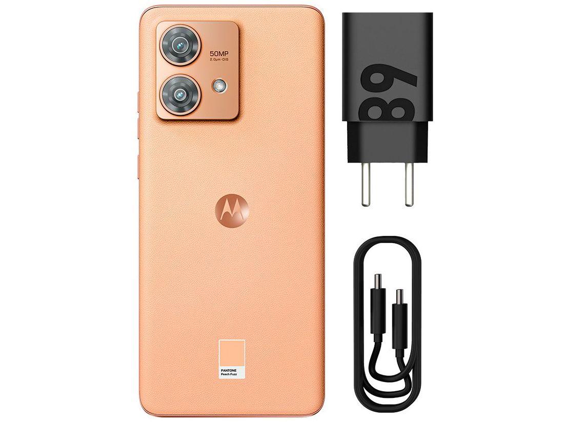 Smartphone Motorola Edge 40 Neo 256GB 5G 8GB RAM Rosa 6,55" Câm. Dupla + Selfie 32MP Dual Chip