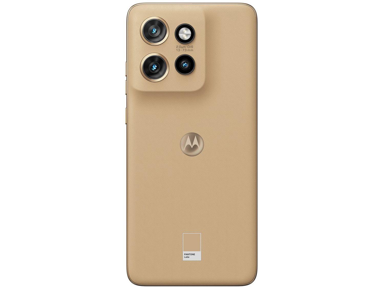 Smartphone Motorola Edge 50 Neo 256GB Latte (Marrom) 5G 8GB RAM 6,4" Câm. Tripla + Selfie 32MP