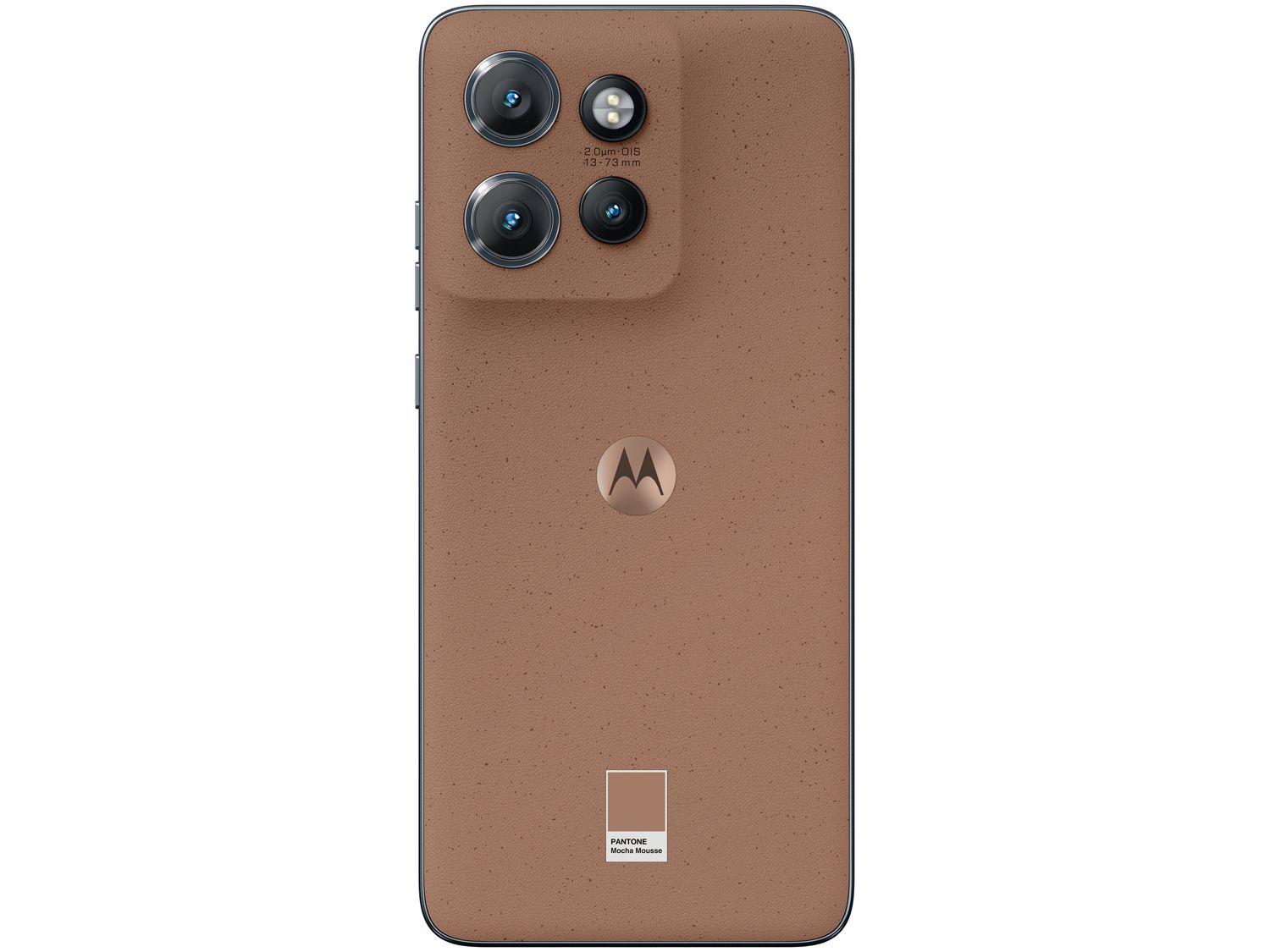 Smartphone Motorola Edge 50 Neo 256GB Mocha Mousse 5G 8GB RAM 6,4" Câm. Tripla + Selfie 32MP