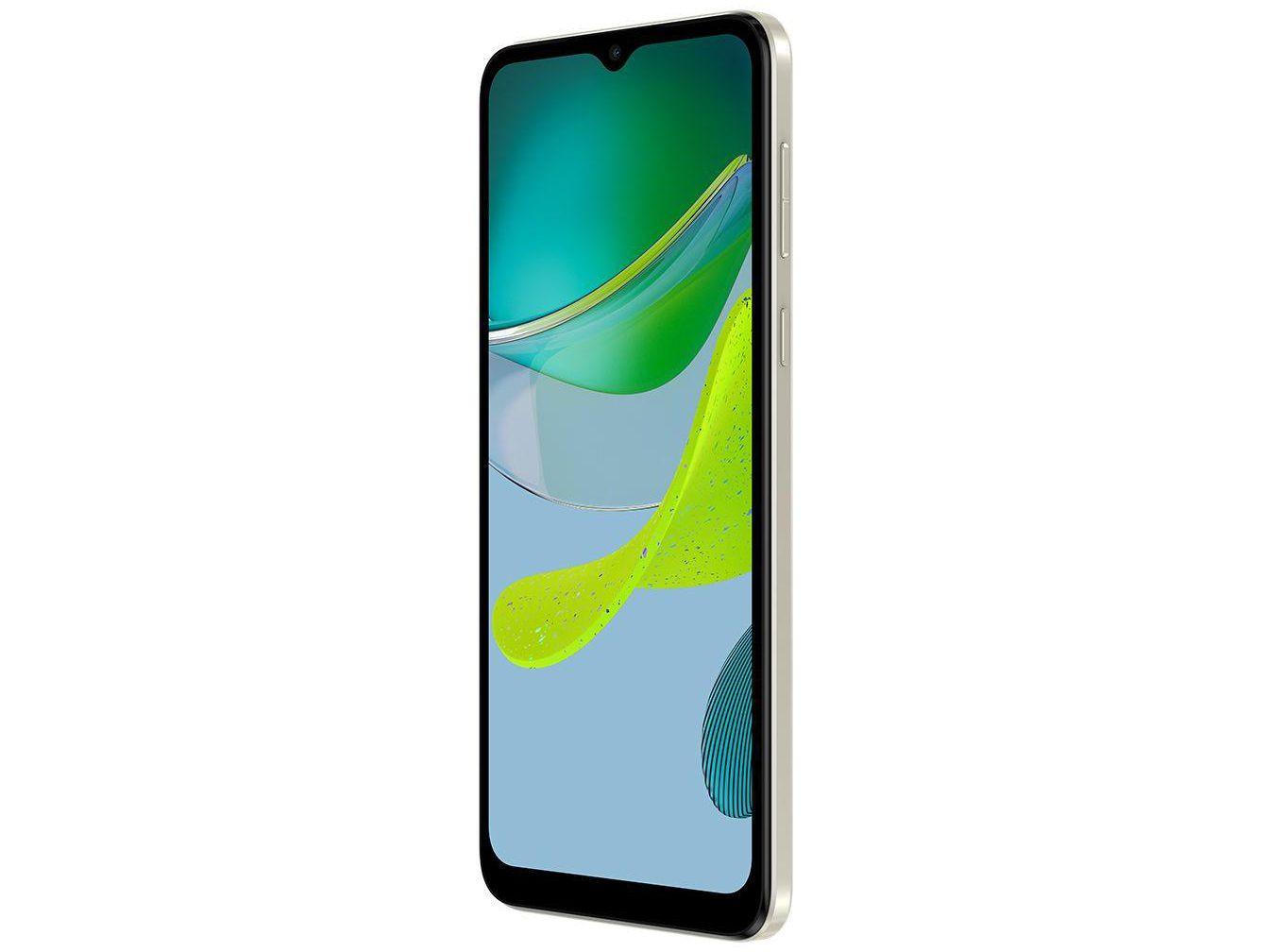 Smartphone Motorola Moto E13 64GB Off-White 4G Octa-Core 4GB RAM 6,5" Câm. 13MP + Selfie 5MP Dual Chip