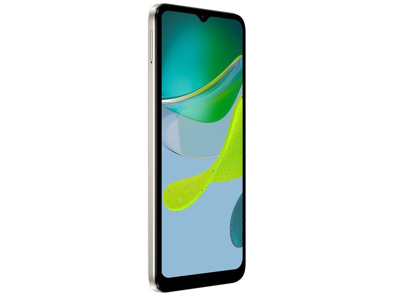 Smartphone Motorola Moto E13 64GB Off-White 4G Octa-Core 4GB RAM 6,5" Câm. 13MP + Selfie 5MP Dual Chip