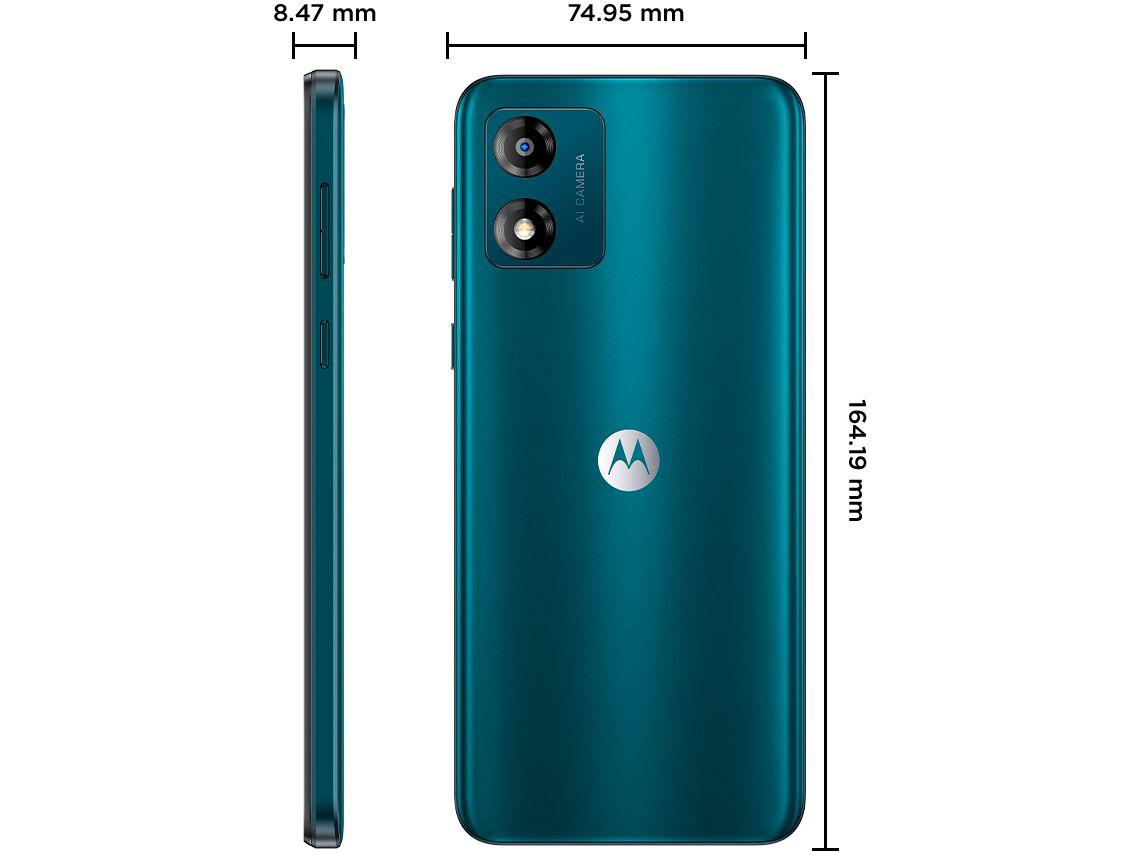 Smartphone Motorola Moto E13 64GB Verde 4G Octa-Core 4GB RAM 6,5" Câm. 13MP + Selfie 5MP Dual Chip