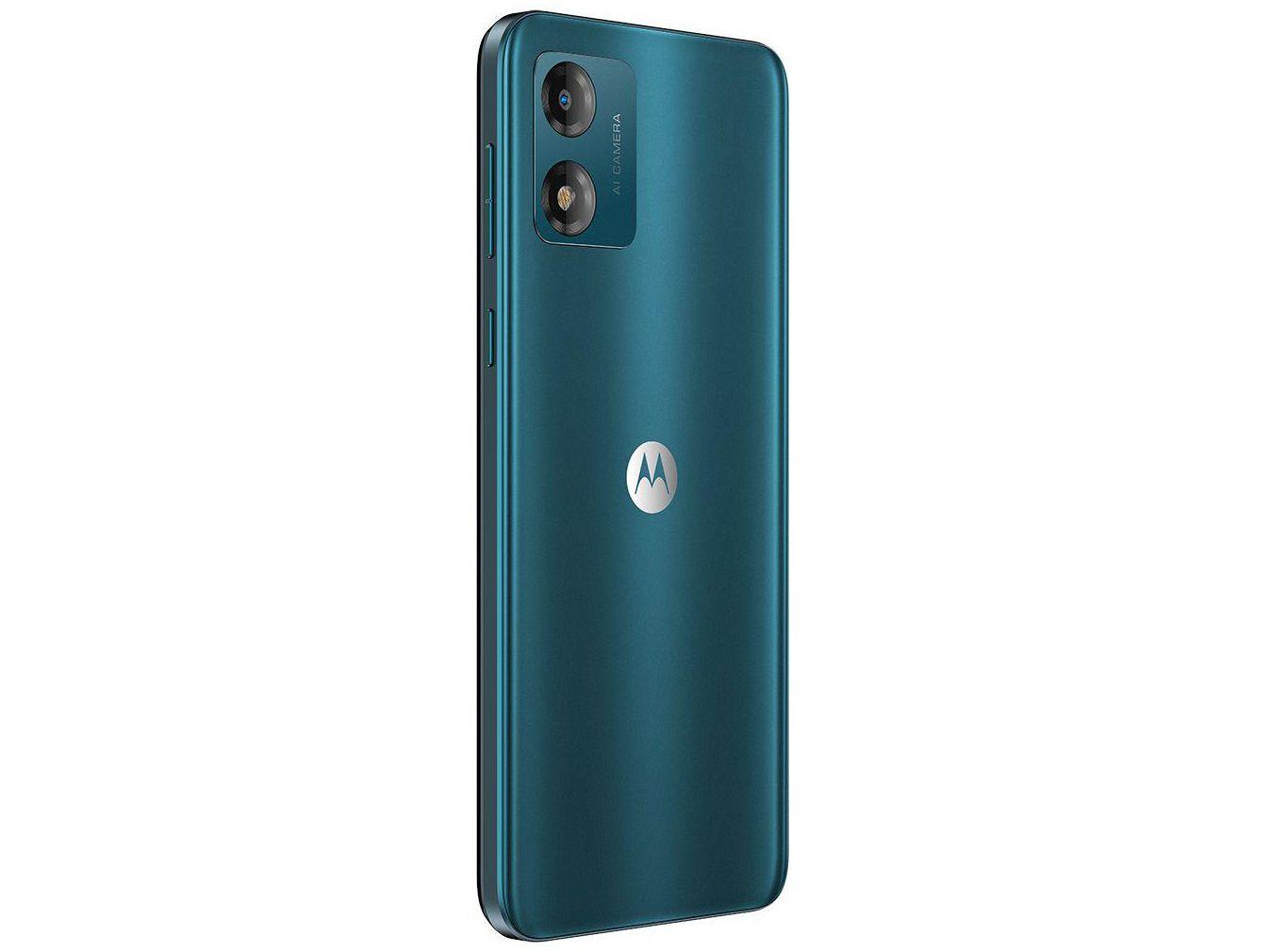 Smartphone Motorola Moto E13 64GB Verde 4G Octa-Core 4GB RAM 6,5" Câm. 13MP + Selfie 5MP Dual Chip