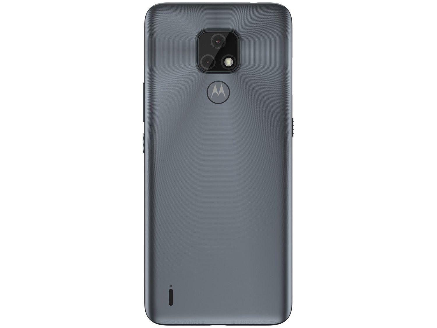 Smartphone Motorola Moto E7 32GB Cinza Metálico 4G Octa-Core 2GB RAM 6,5” Câm. Dupla + Selfie 5MP