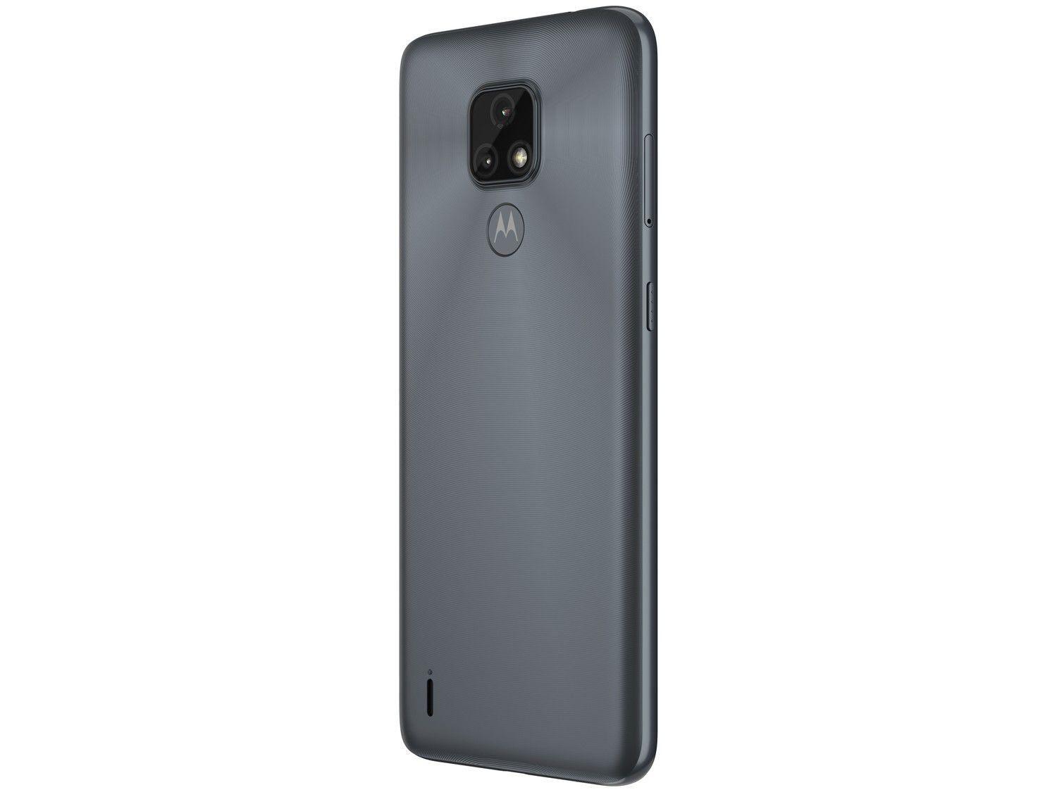 Smartphone Motorola Moto E7 32GB Cinza Metálico 4G Octa-Core 2GB RAM 6,5” Câm. Dupla + Selfie 5MP