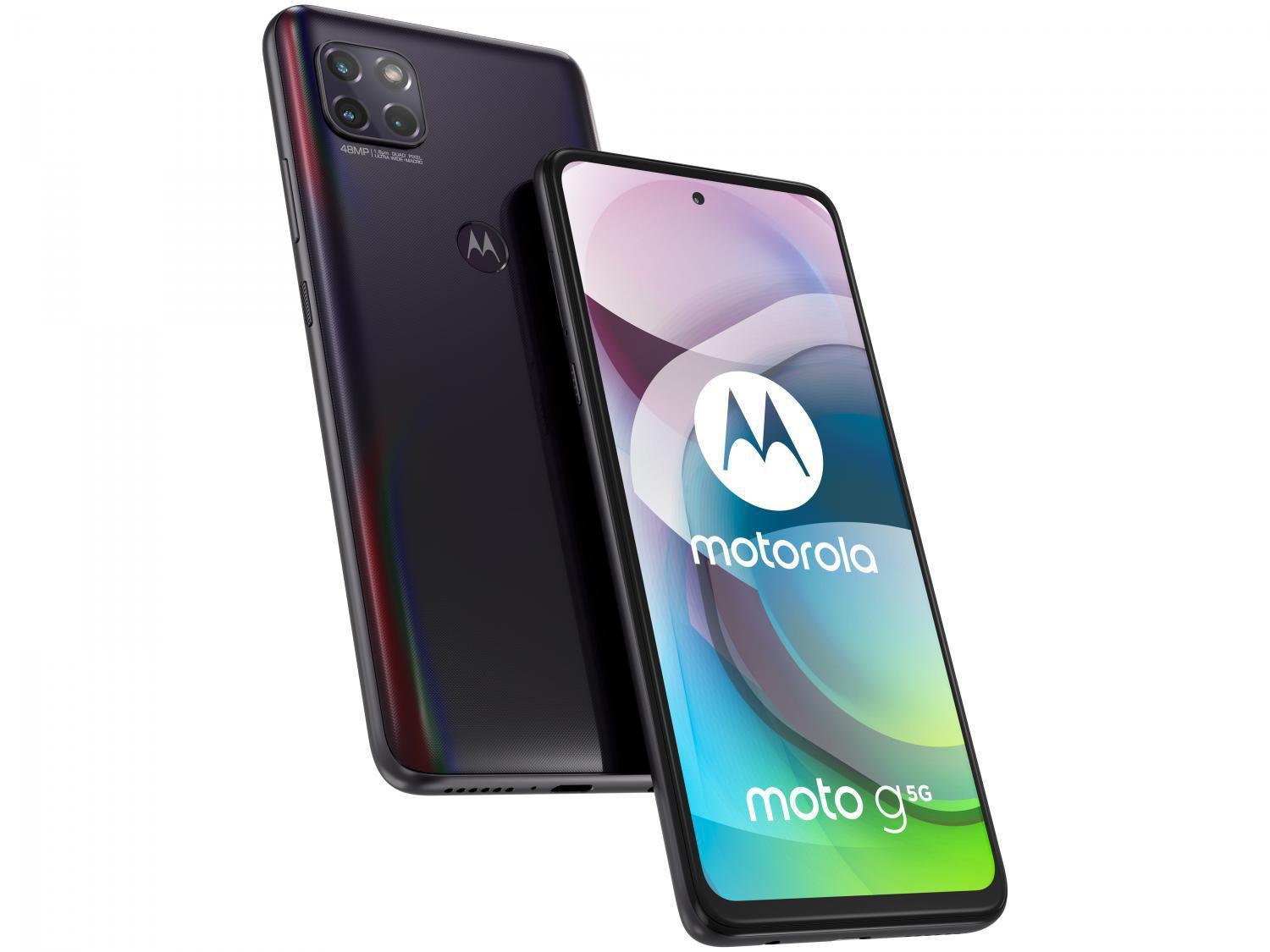 Smartphone Motorola Moto G 5G 128GB Preto Prisma Octa-Core 6GB RAM 6,7” Câm. Tripla + Selfie 16MP