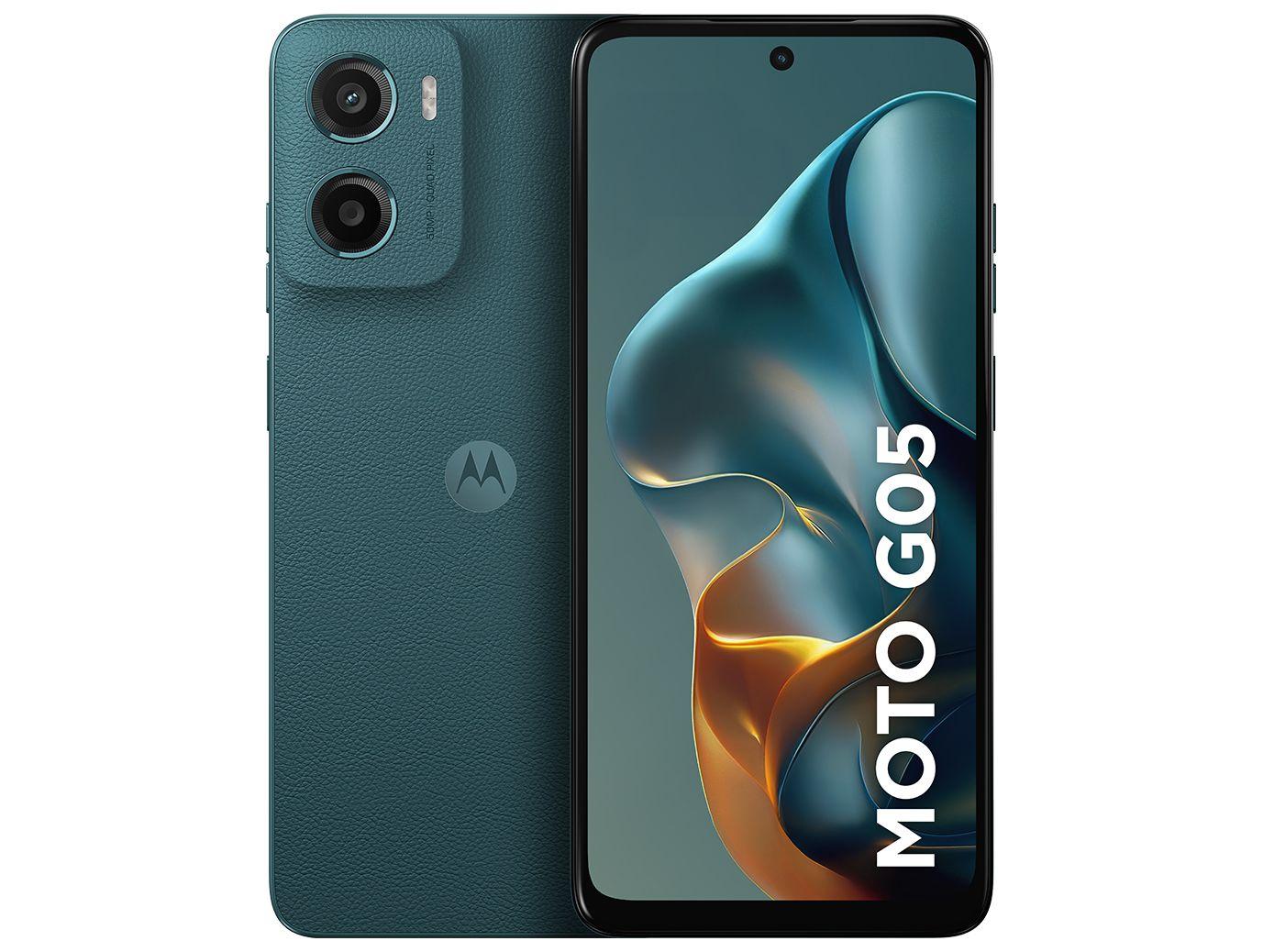 Smartphone Motorola Moto g05 256GB 4GB RAM Verde 6,7" Câm. 50MP + Selfie 8MP