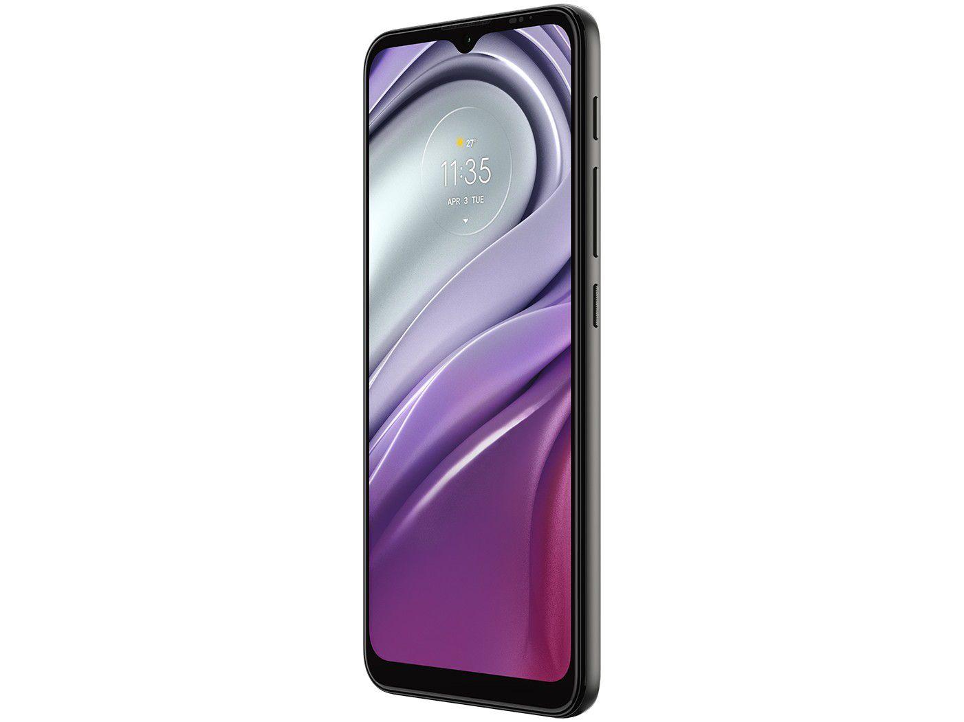 Smartphone Motorola Moto G20 64GB Grafite 4G 4GB RAM Tela 6,5” Câm. Quadrupla + Câm Selfie 13MP