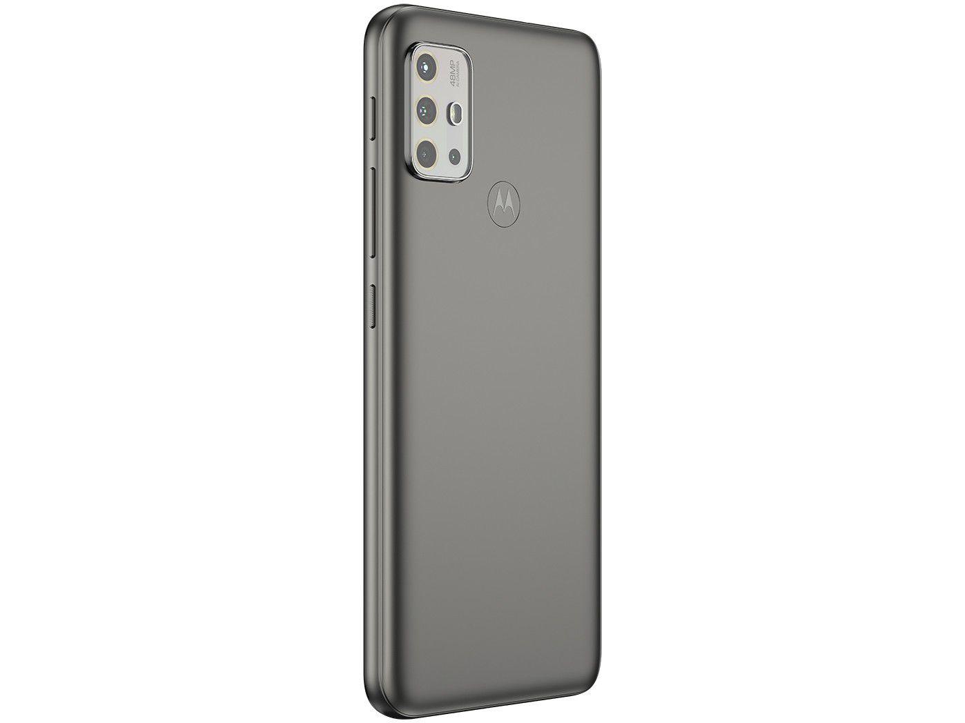 Smartphone Motorola Moto G20 64GB Grafite 4G 4GB RAM Tela 6,5” Câm. Quadrupla + Câm Selfie 13MP